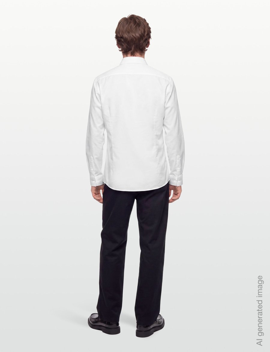 Bruun & Stengade - BS Wohleben Slim Fit Shirt - formelle hemden - white - 4