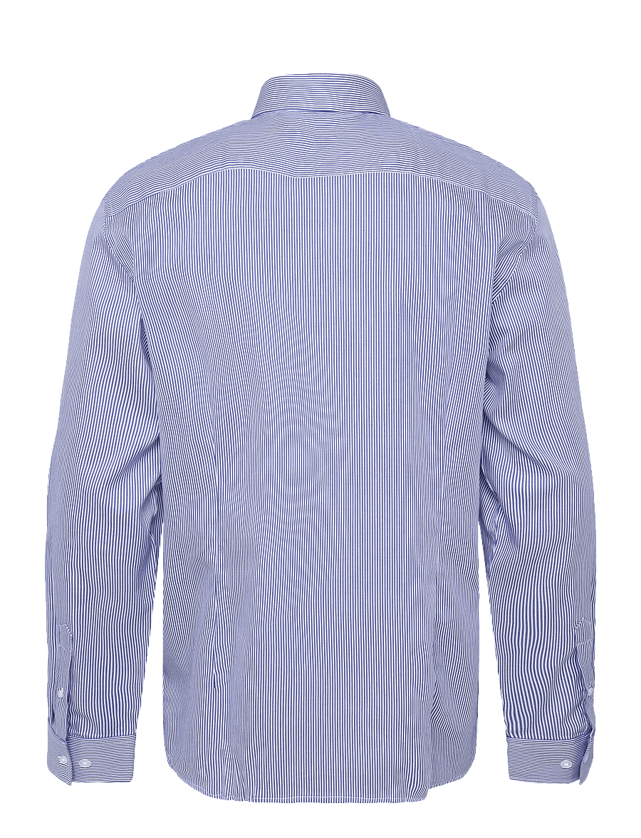 Bruun & Stengade - BS Galdadon Modern Fit Shirt - striped shirts - navy - 2