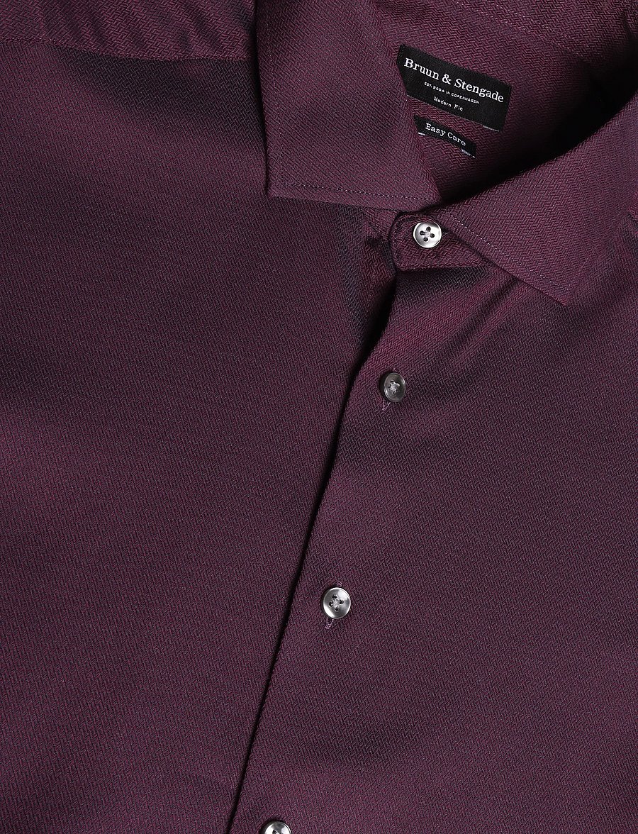 Bruun & Stengade - BS Callesen Modern Fit Shirt - formelle hemden - bordeaux - 5
