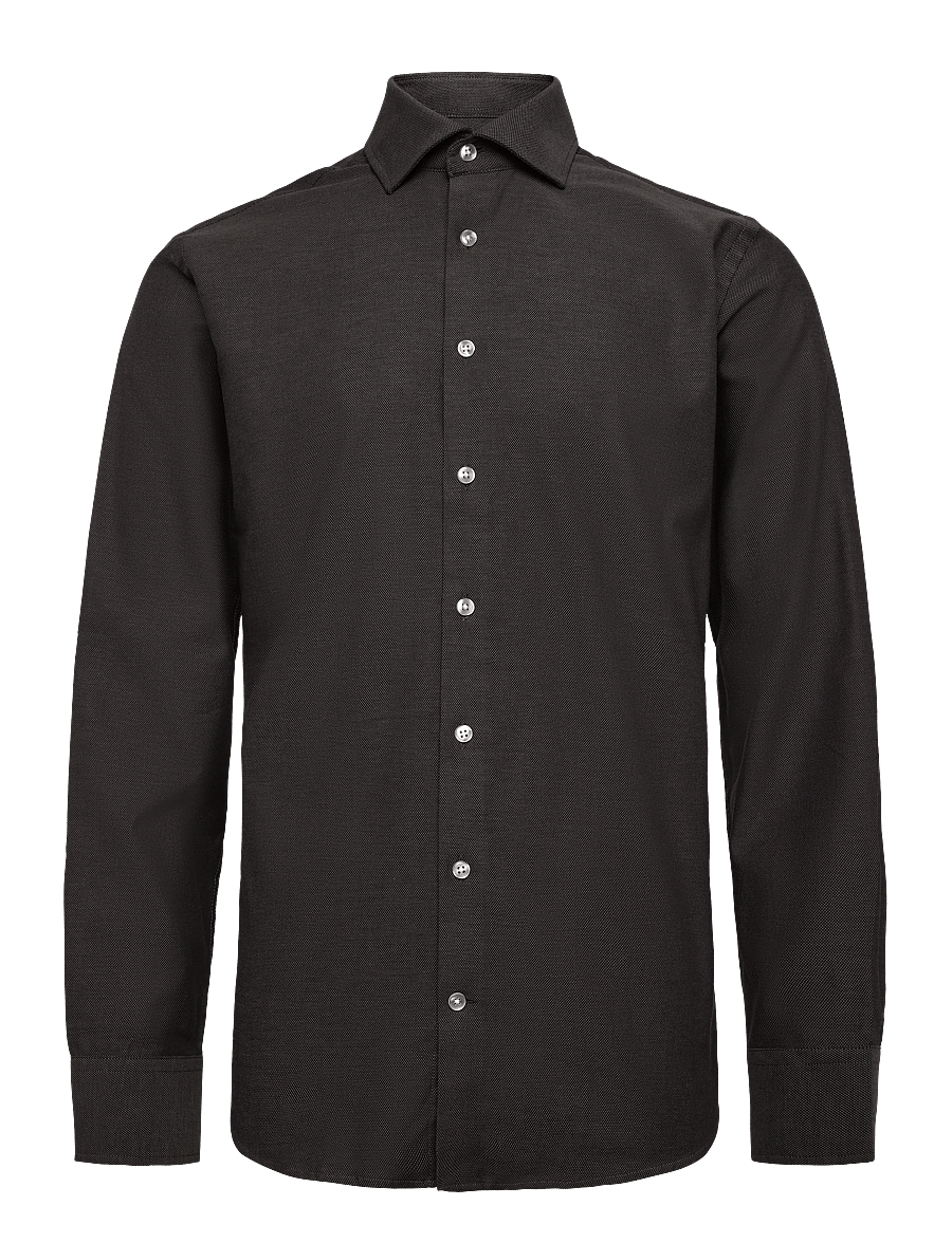 Bruun & Stengade - BS Dalby Modern Fit Shirt - ametlikud särgid - grey - 0