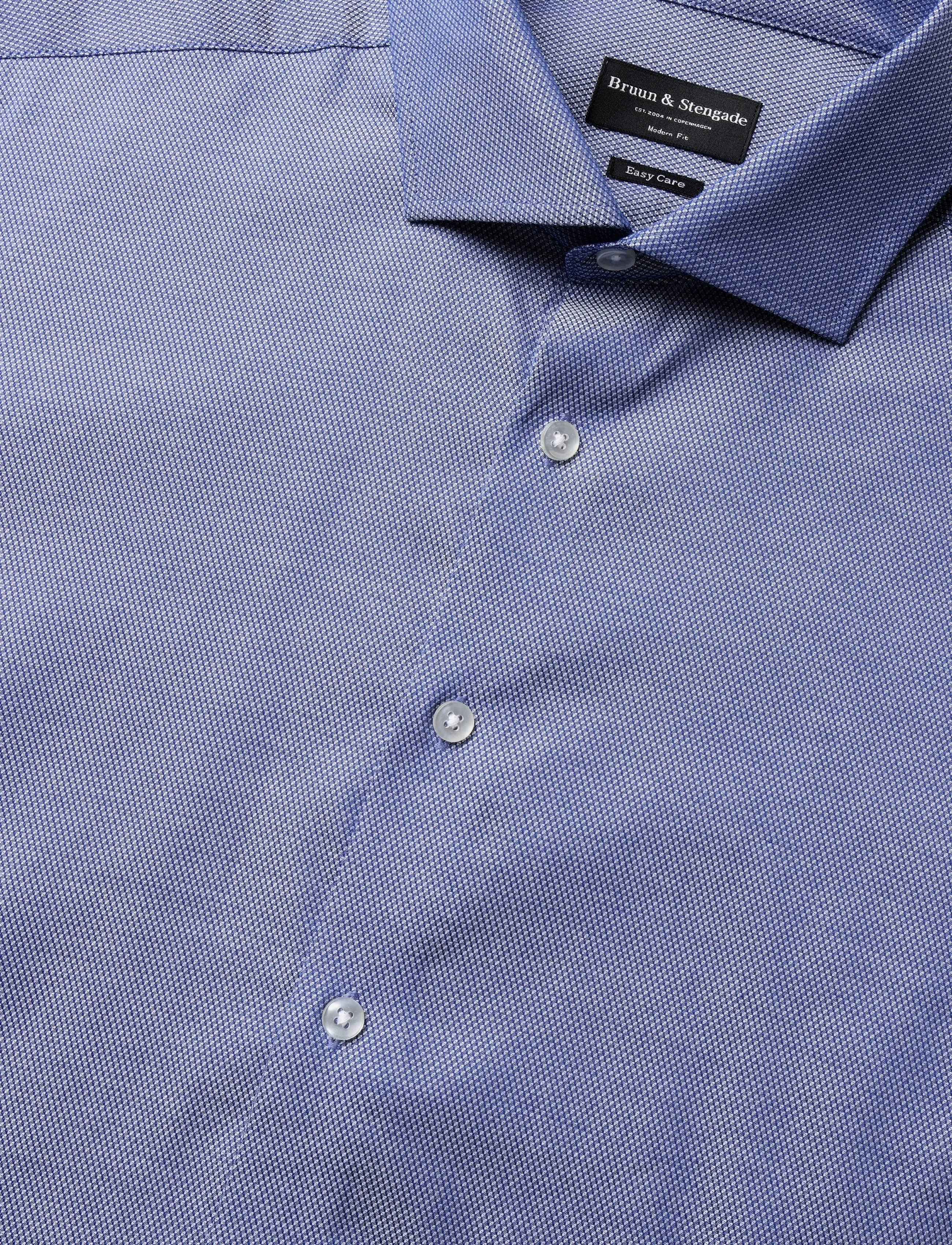 Bruun & Stengade - BS Akutami Modern Fit Shirt - ametlikud särgid - navy - 2