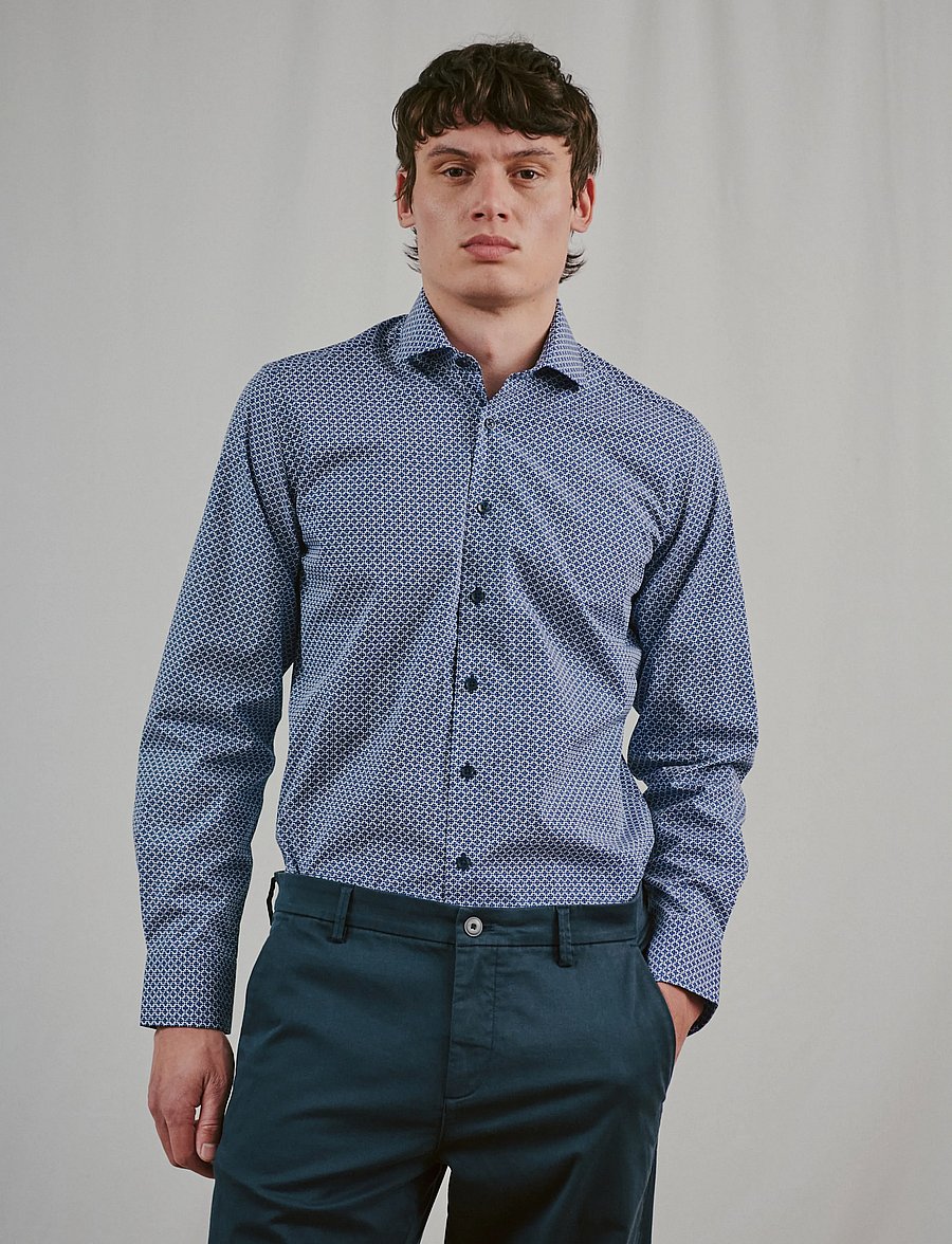 Bruun & Stengade - BS Lemie Modern Fit Shirt - formelle hemden - navy - 4