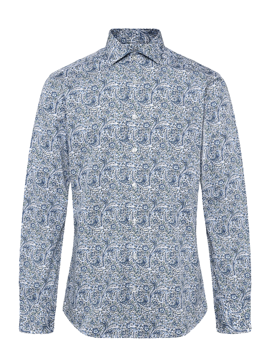 Bruun & Stengade - BS Tolkien Modern Fit Shirt - mustriga särgid - navy - 1