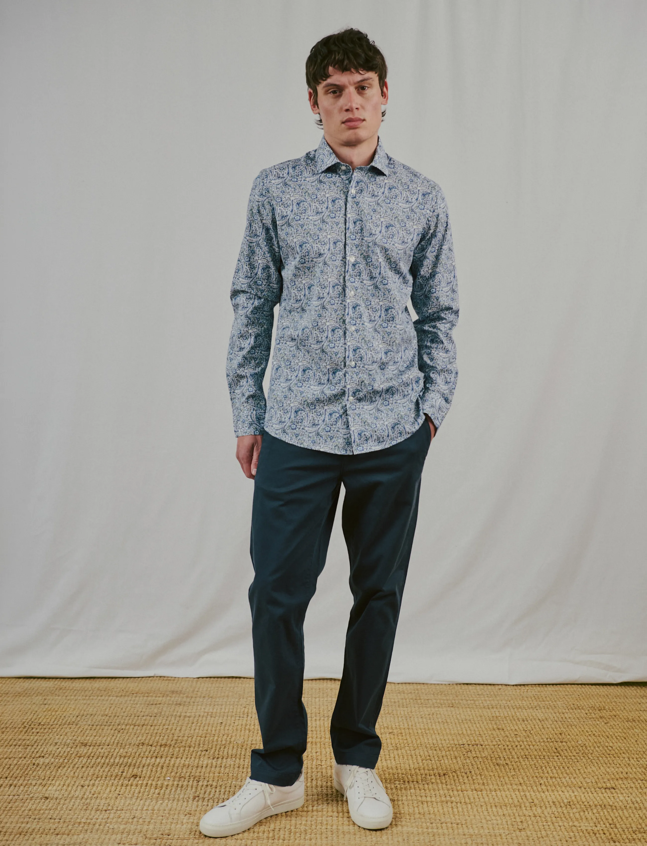 Bruun & Stengade - BS Tolkien Modern Fit Shirt - mustriga särgid - navy - 4
