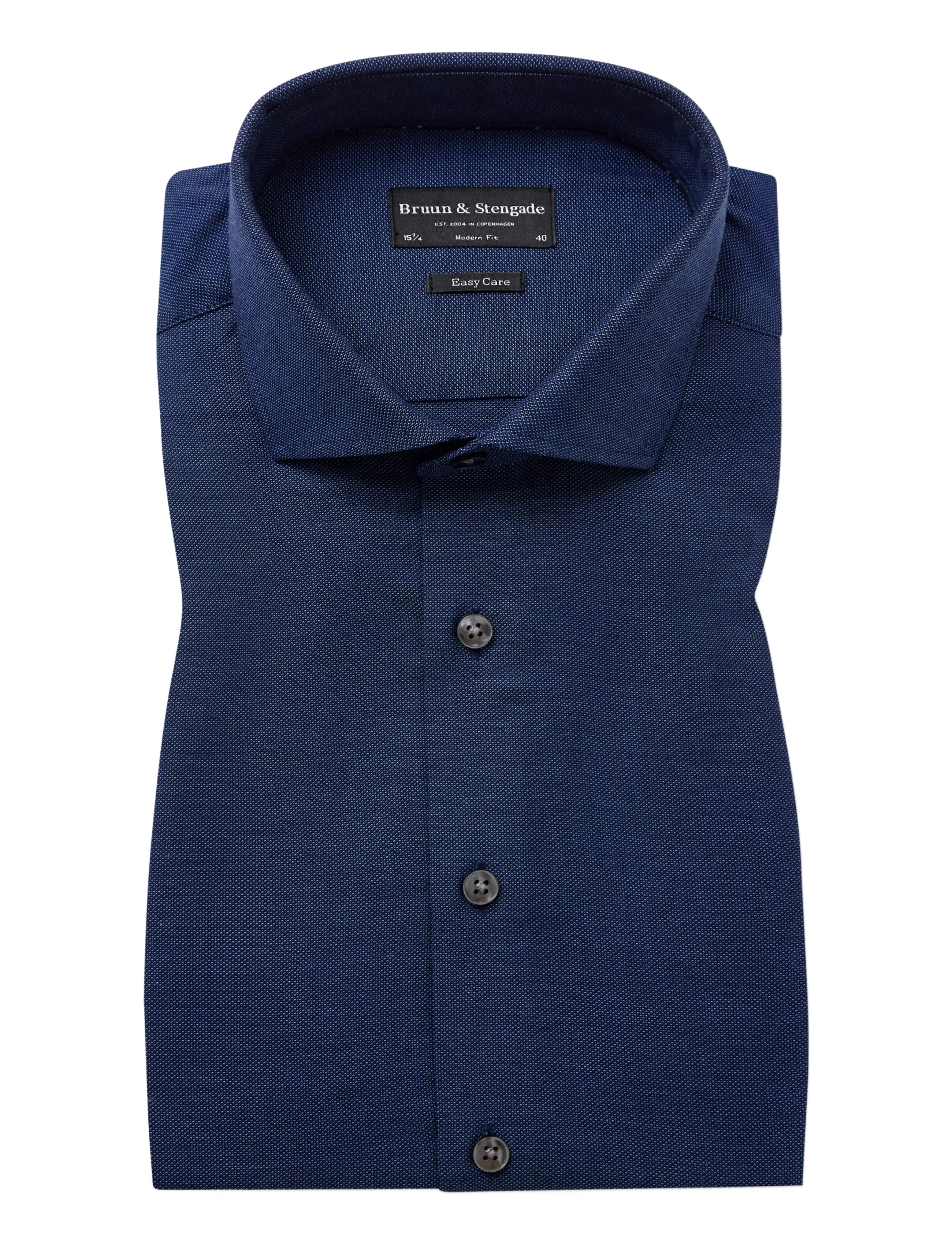 Bruun & Stengade BS Haumann Modern Fit Shirt - Inspiration - NAVY / navy