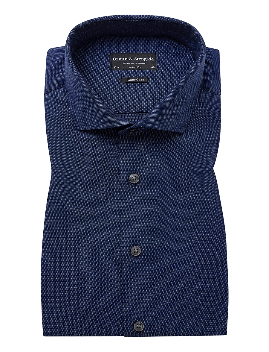 Bruun & Stengade - BS Haumann Modern Fit Shirt - formelle hemden - navy - 0