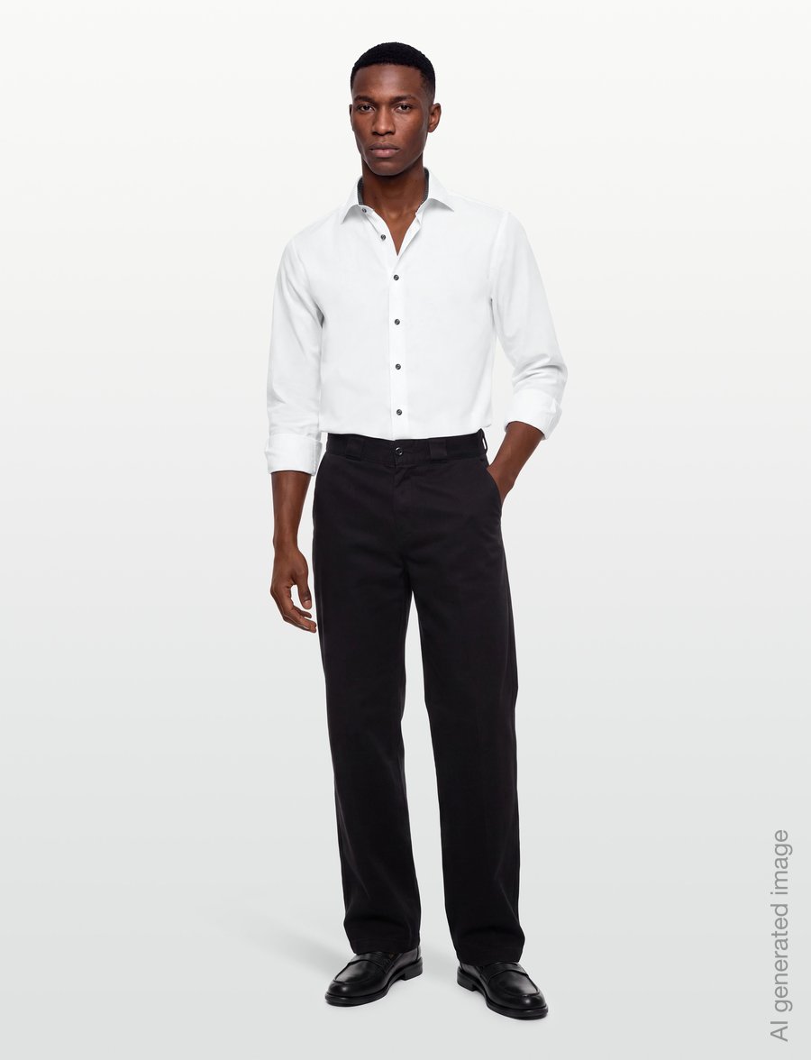 Bruun & Stengade - BS Andani Modern Fit Shirt - formelle skjorter - white - 0