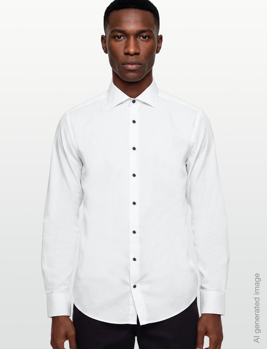 Bruun & Stengade - BS Andani Modern Fit Shirt - formelle skjorter - white - 3