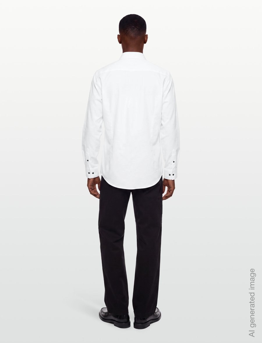 Bruun & Stengade - BS Andani Modern Fit Shirt - formelle skjorter - white - 4