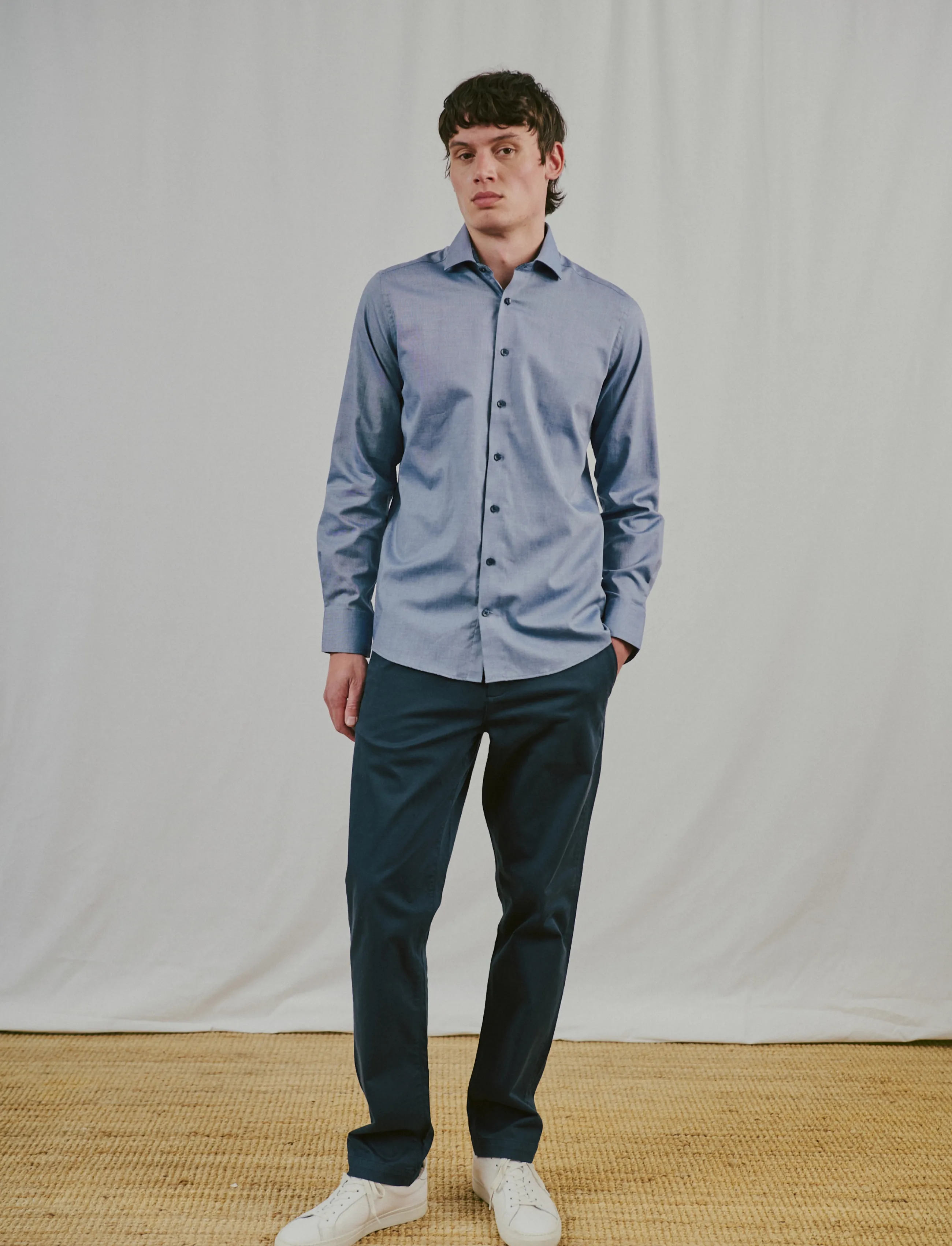 Bruun & Stengade - BS Jussi Modern Fit Shirt - formal shirts - navy - 3