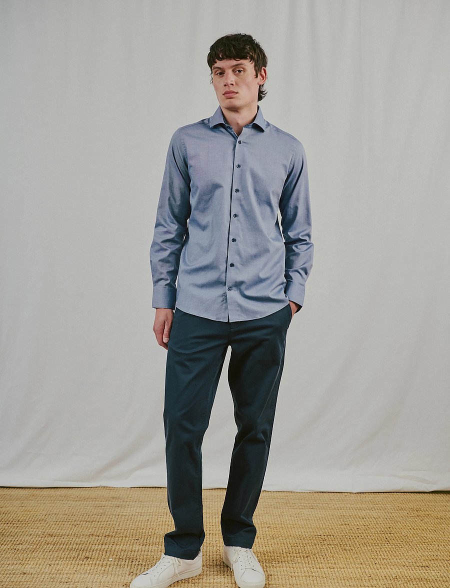 Bruun & Stengade - BS Jussi Modern Fit Shirt - formelle hemden - navy - 4