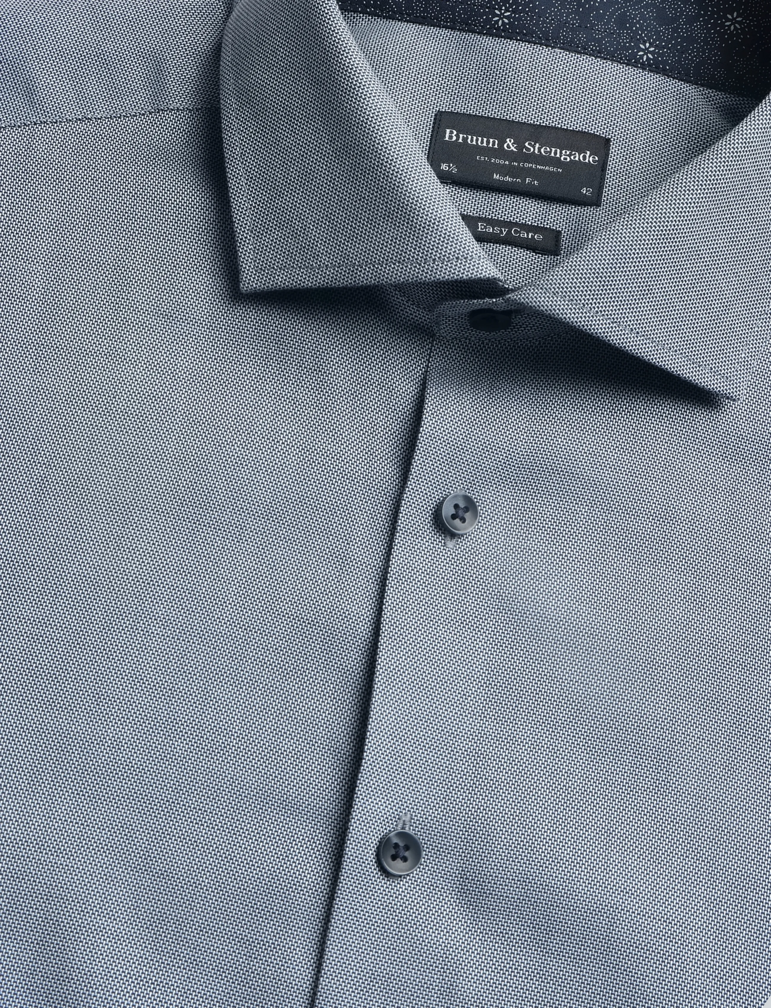 Bruun & Stengade - BS Jussi Modern Fit Shirt - formal shirts - navy - 5