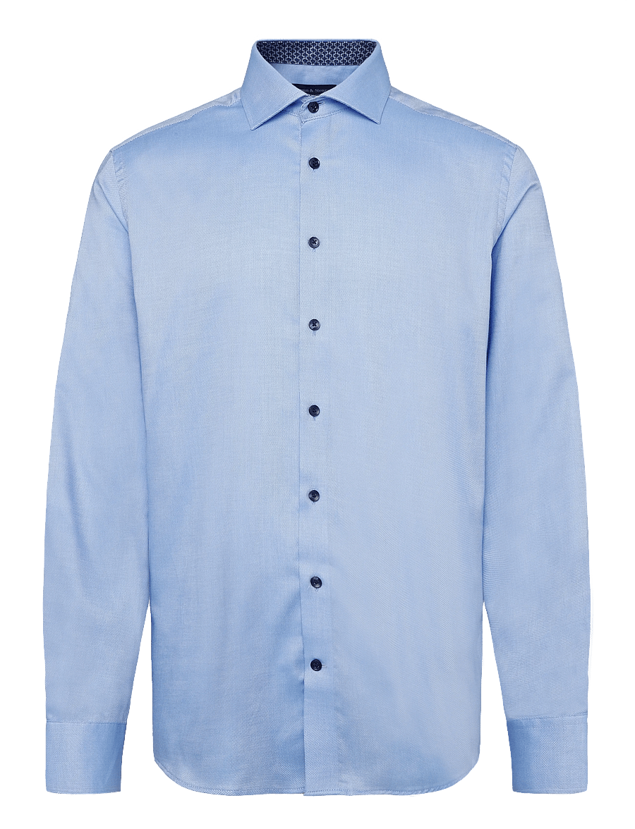 Bruun & Stengade - BS Haruki Modern Fit Shirt - formelle hemden - light blue - 0