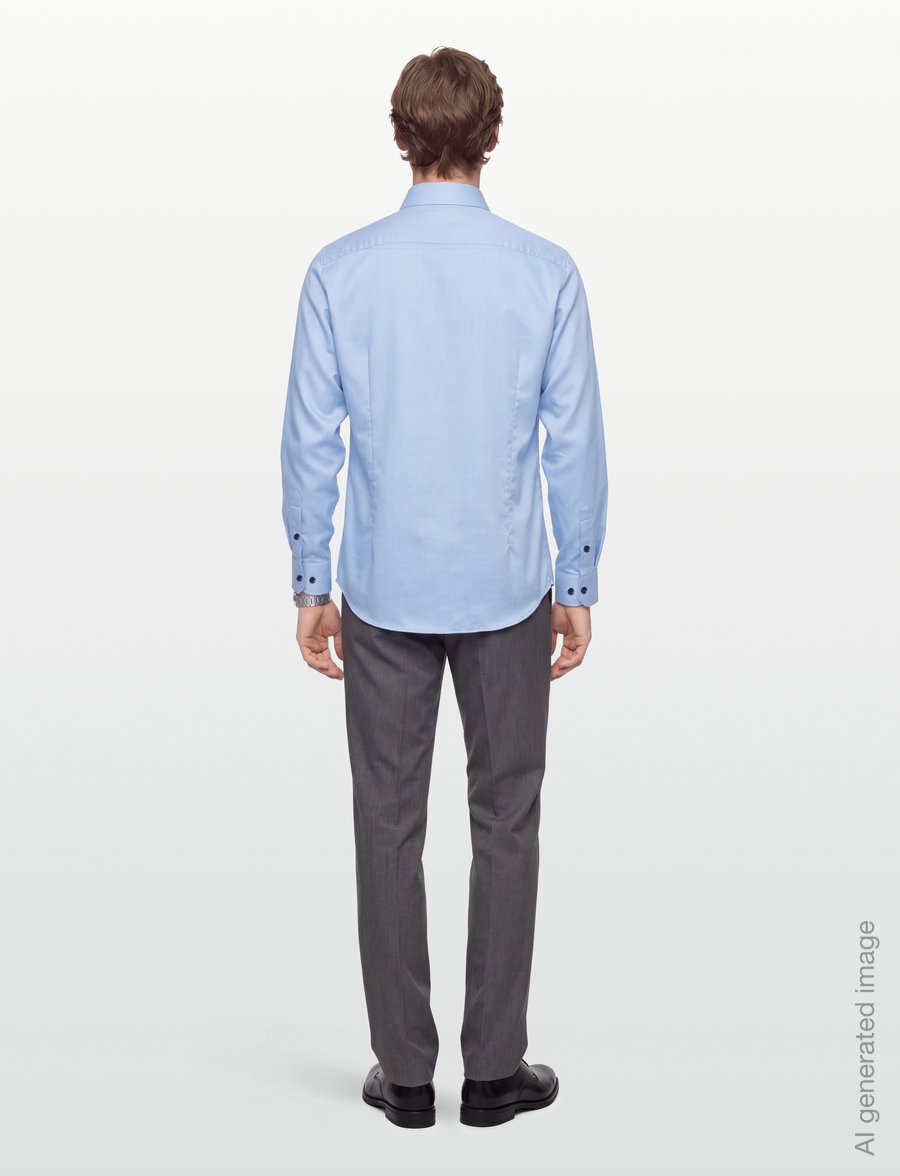 Bruun & Stengade - BS Haruki Modern Fit Shirt - formelle hemden - light blue - 4