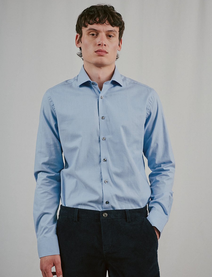 Bruun & Stengade - BS Holme Modern Fit Shirt - formelle hemden - light blue - 0