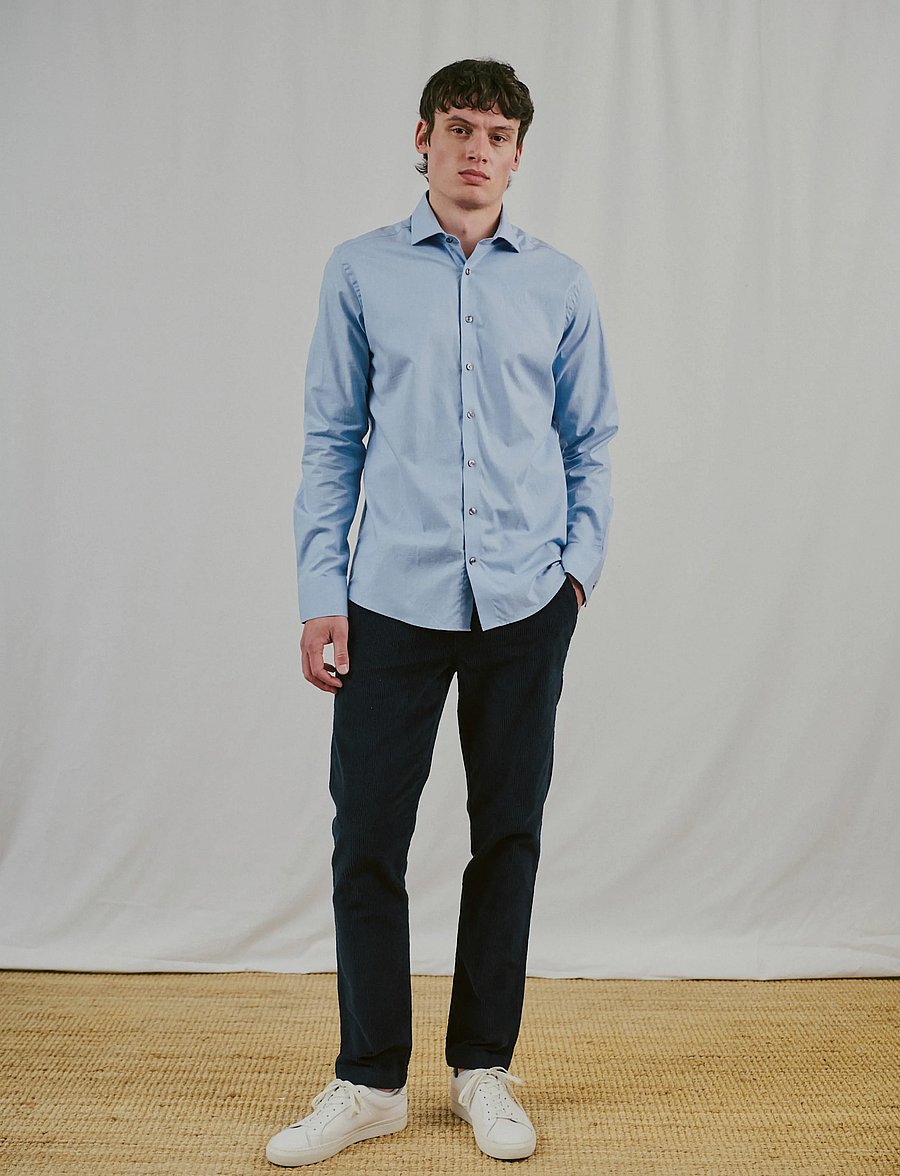 Bruun & Stengade - BS Holme Modern Fit Shirt - formelle hemden - light blue - 4