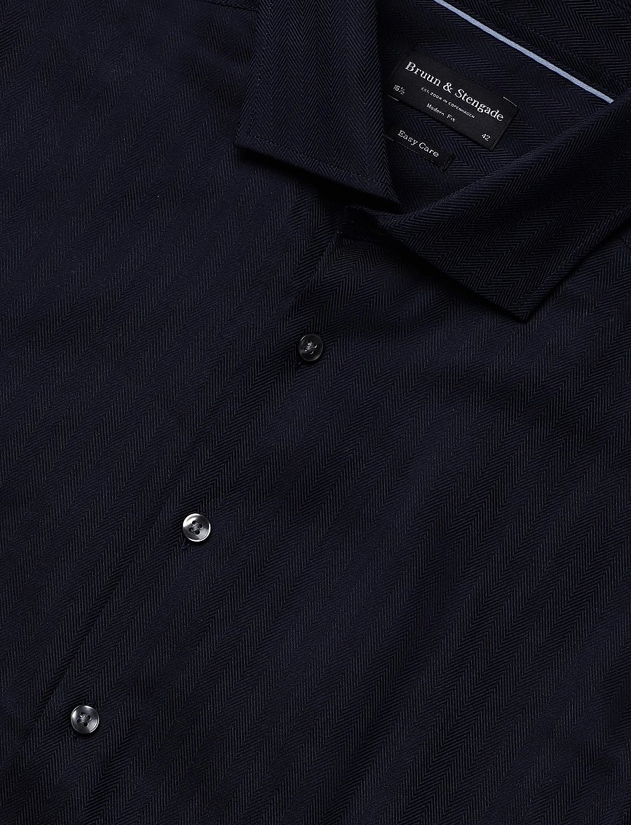 Bruun & Stengade - BS Barrett Modern Fit Shirt - thunder - 2