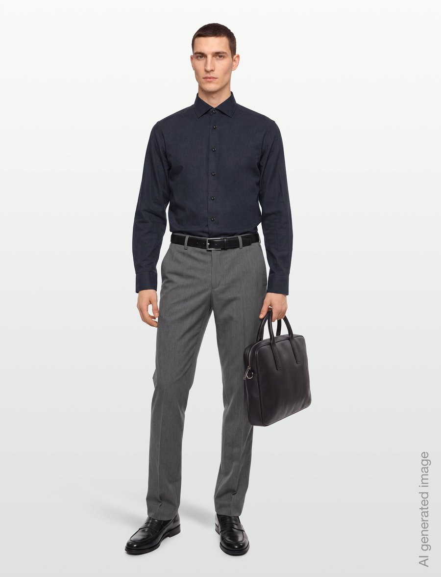Bruun & Stengade - BS Kleinn Modern Fit Shirt - formelle hemden - navy - 0