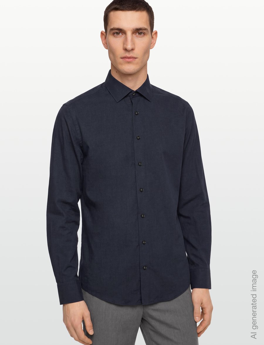 Bruun & Stengade - BS Kleinn Modern Fit Shirt - formelle hemden - navy - 3