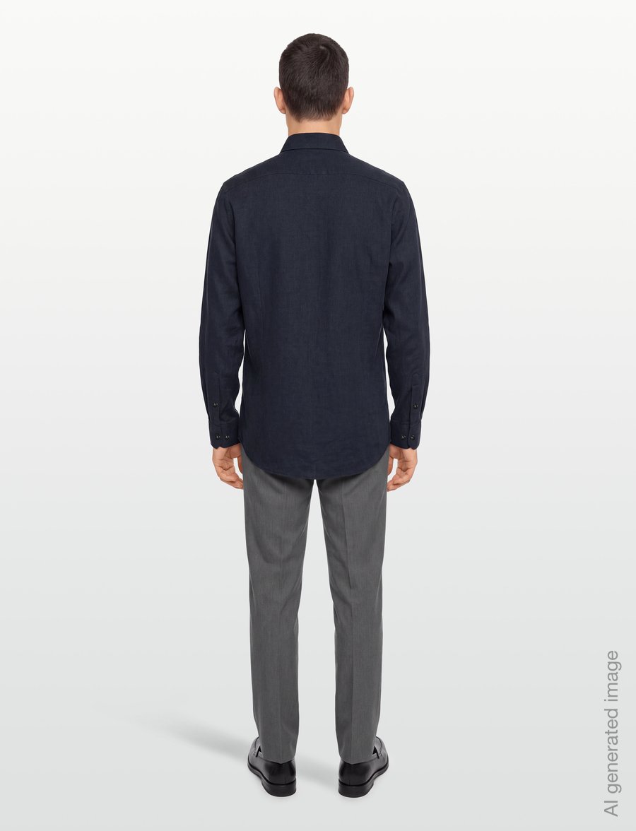 Bruun & Stengade - BS Kleinn Modern Fit Shirt - formelle hemden - navy - 4