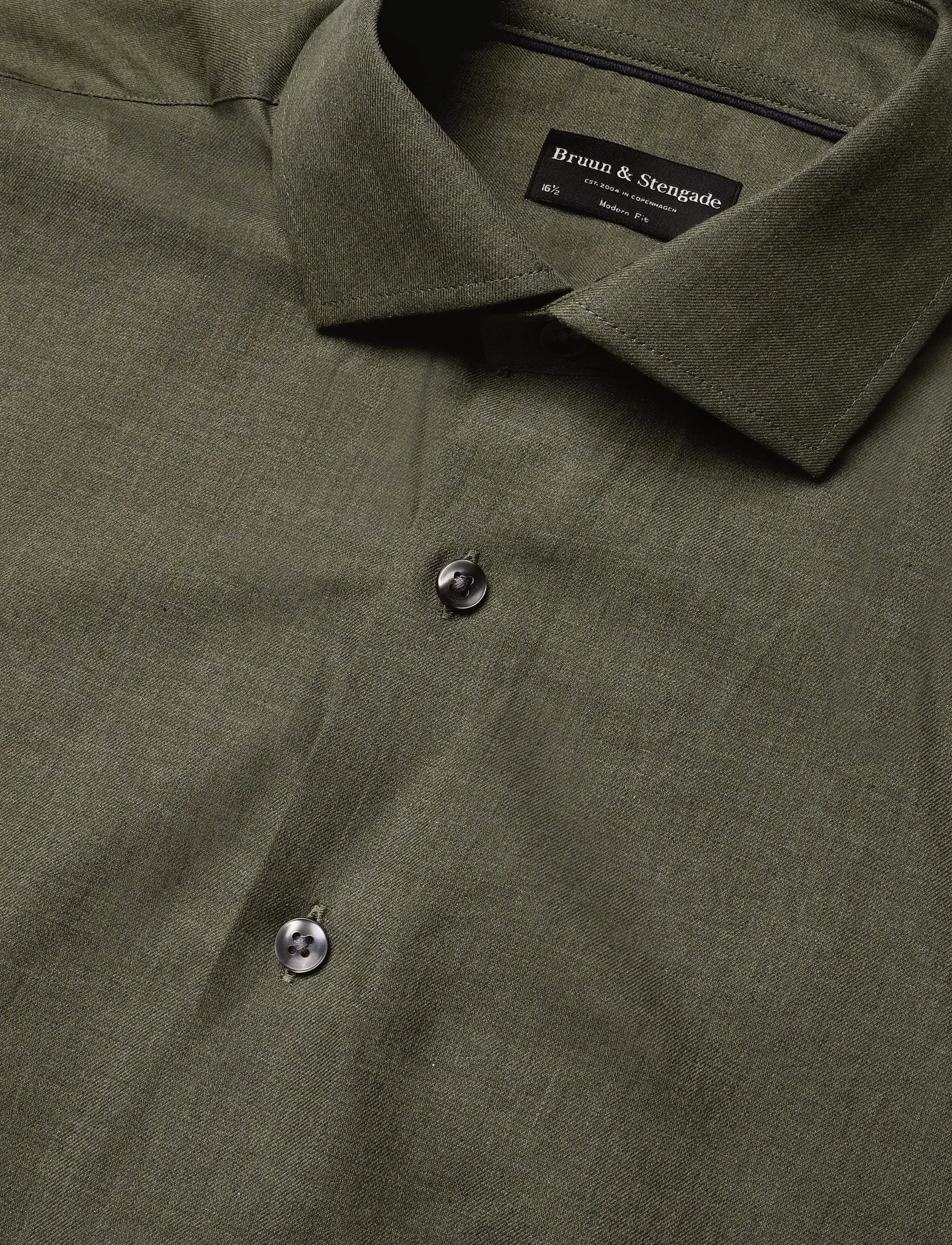 Bruun & Stengade - BS Andersen Modern Fit Shirt - green - 2