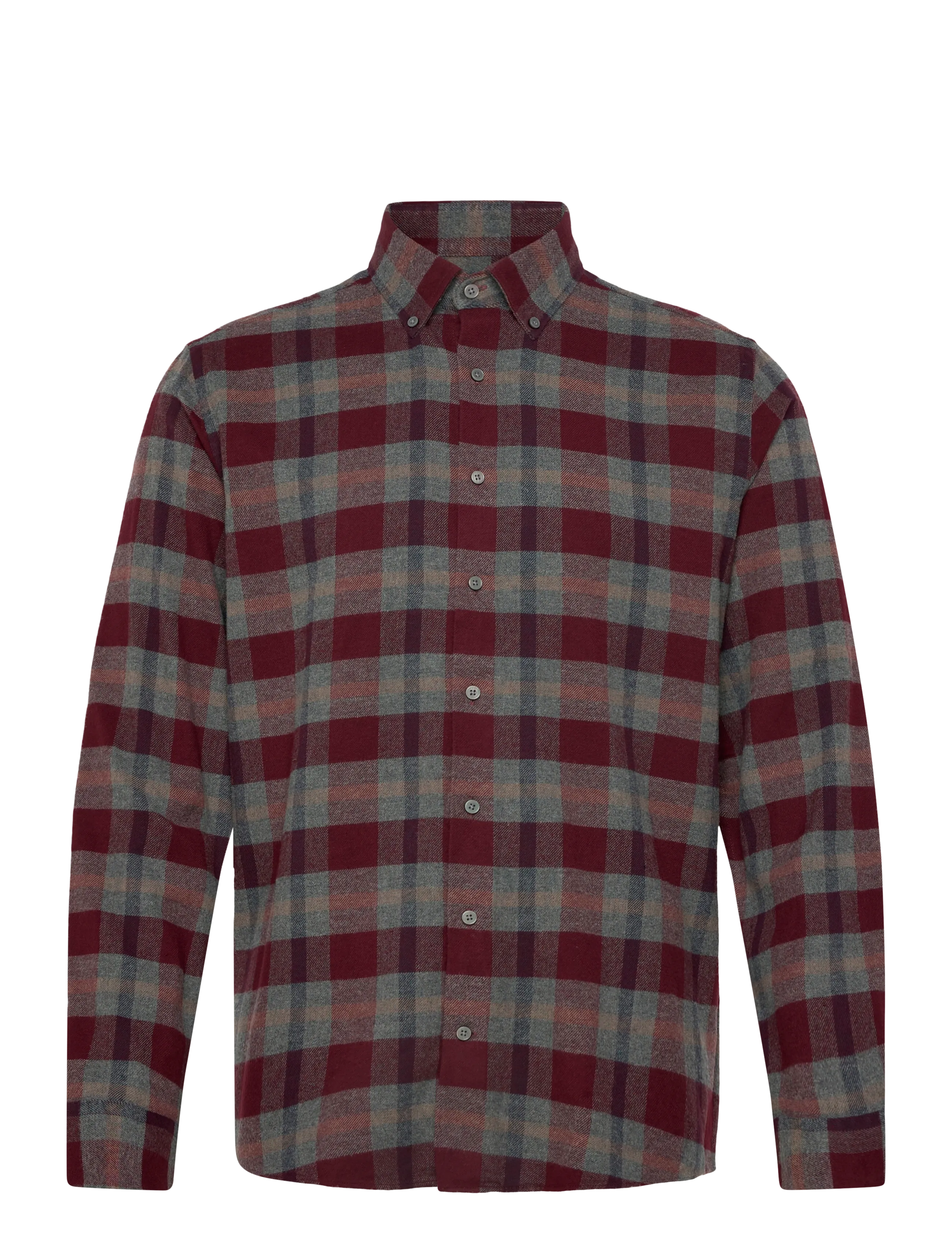 Bruun & Stengade BS Letsie Casual Modern Fit Shirt - Vabaajasärgid - WINE / burgundy