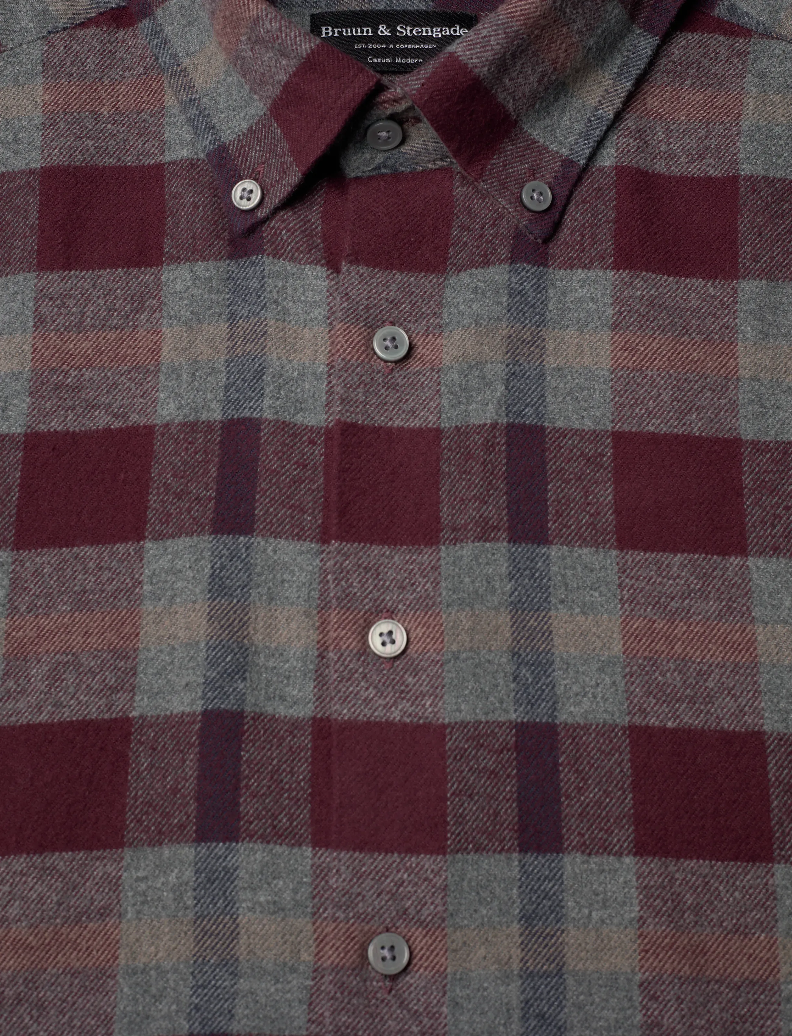 Bruun & Stengade - BS Letsie Casual Modern Fit Shirt - wine - 2