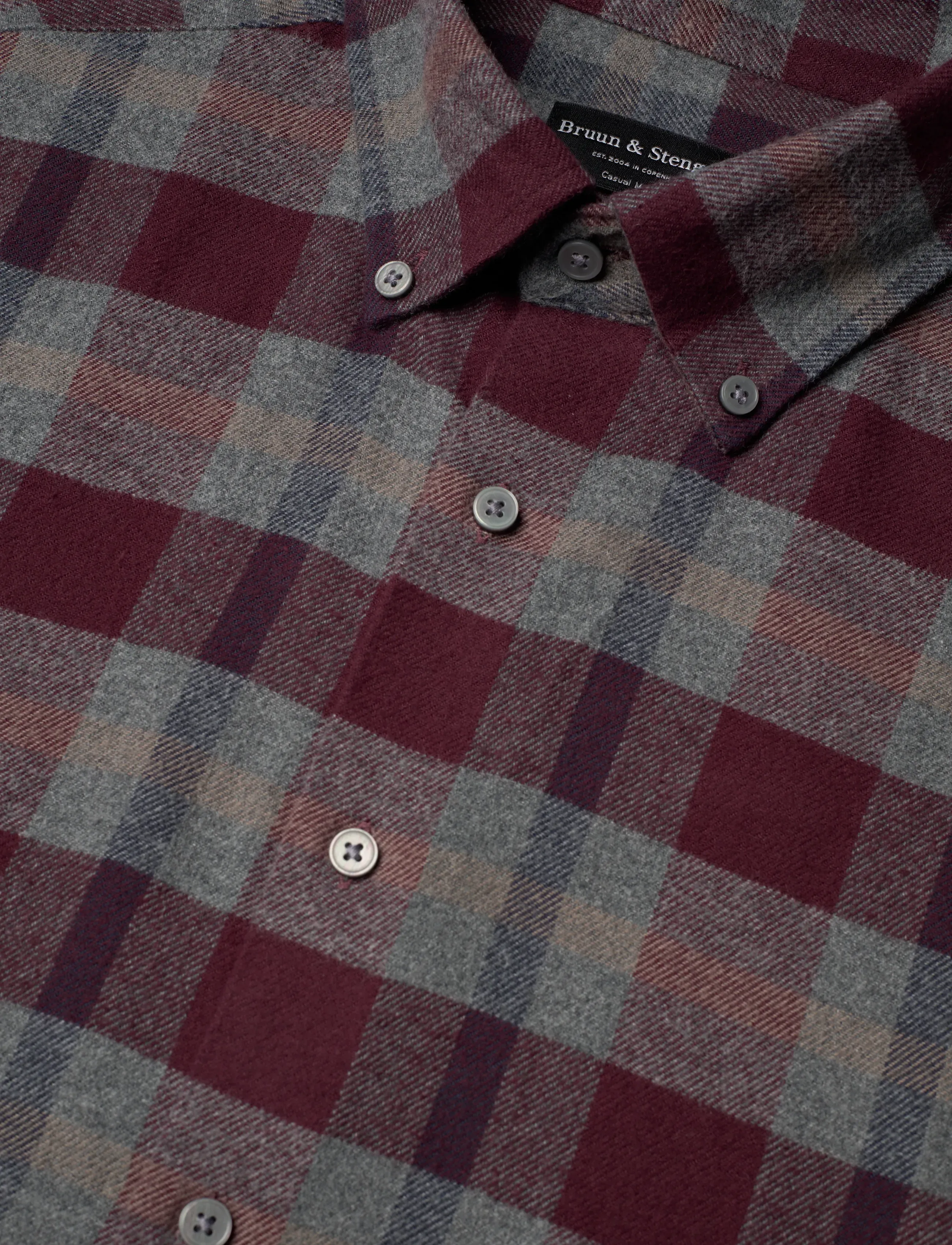 Bruun & Stengade - BS Letsie Casual Modern Fit Shirt - wine - 3
