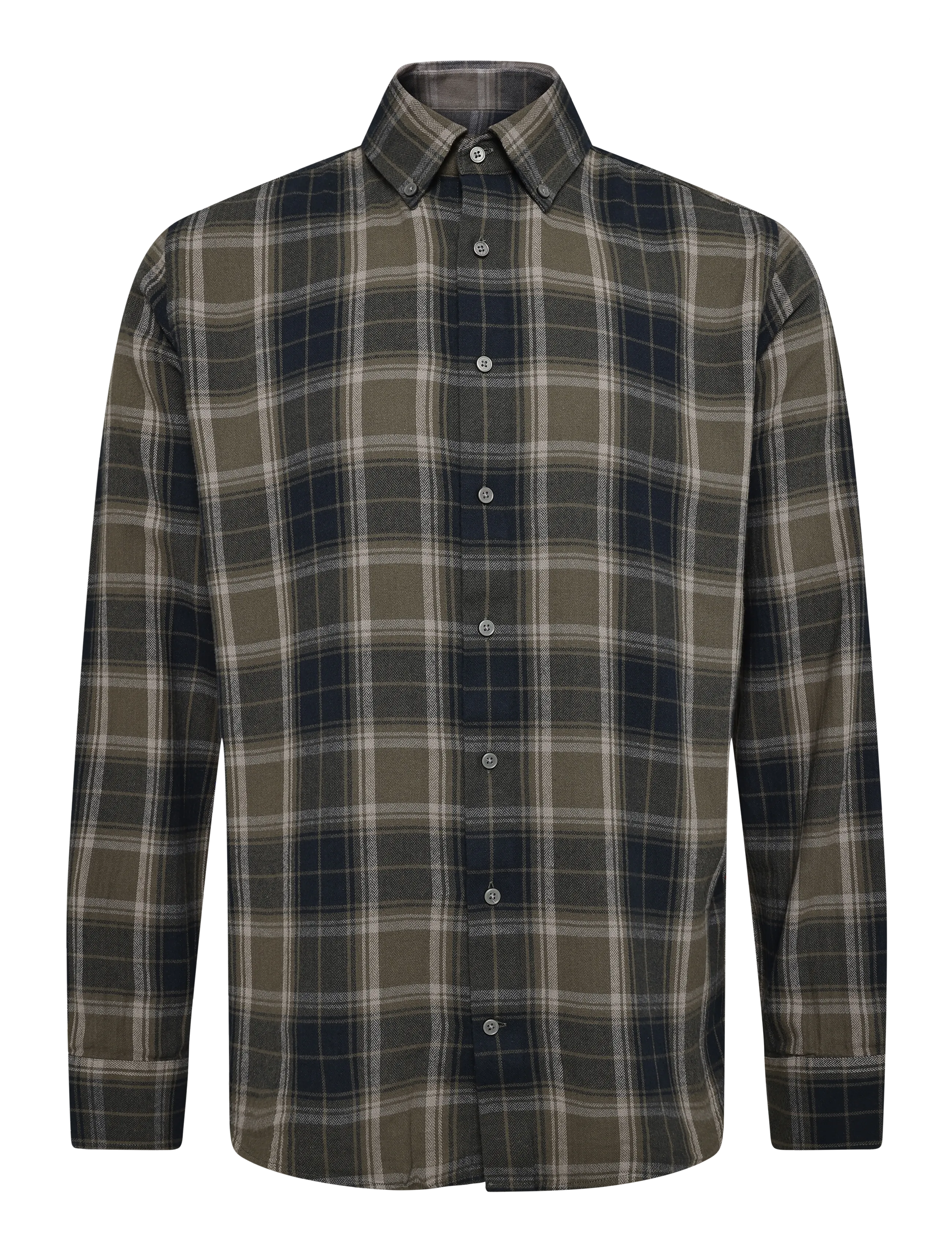 Bruun & Stengade BS Bolkiah Casual Modern Fit Shirt - Ruudulised särgid - GREEN / green