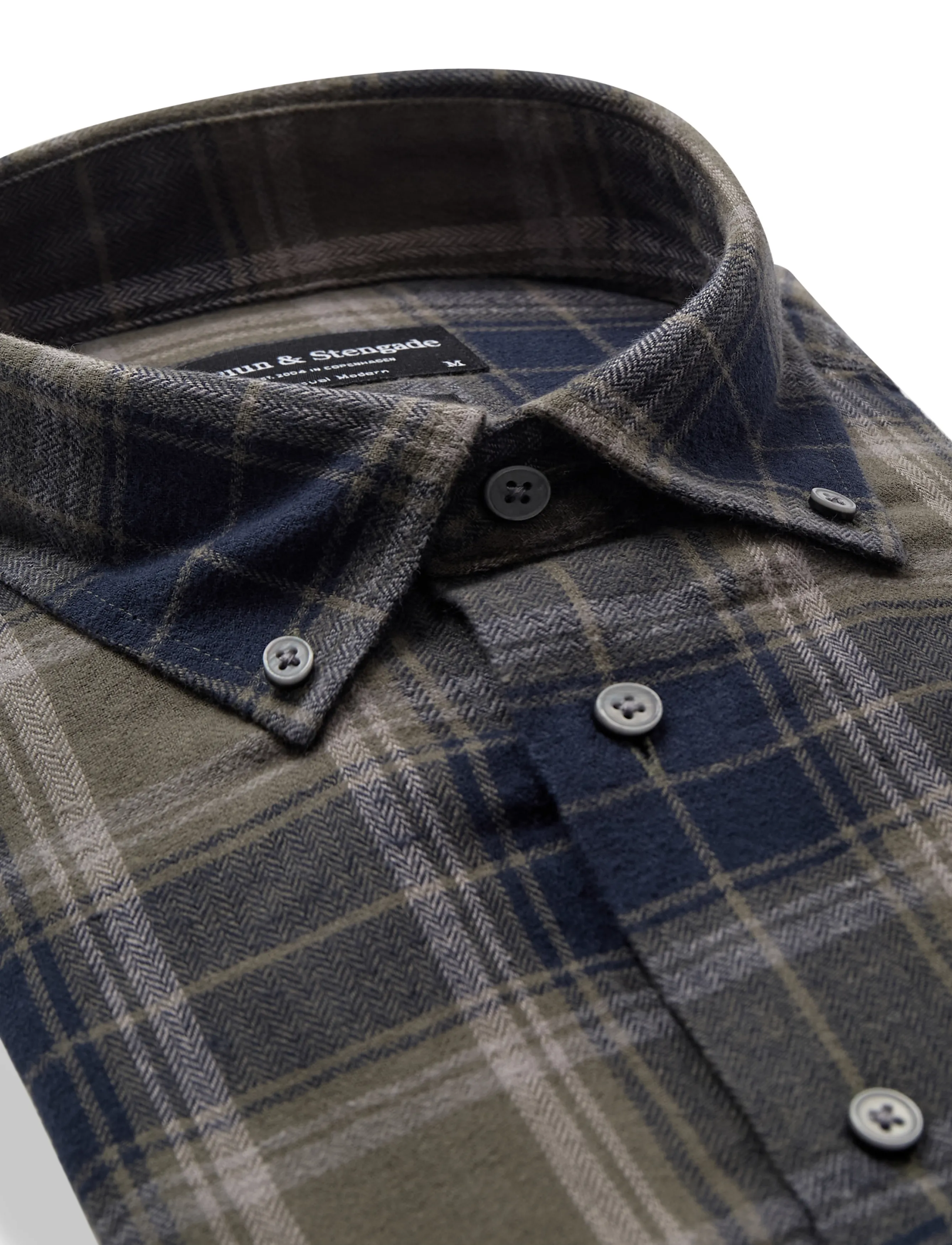 Bruun & Stengade - BS Bolkiah Casual Modern Fit Shirt - green - 1