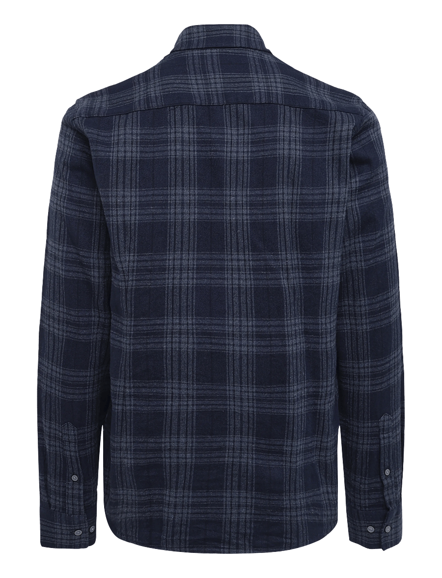 Bruun & Stengade - BS Sihamoni Casual Modern Fit Shirt - flanellskjortor - blue - 1