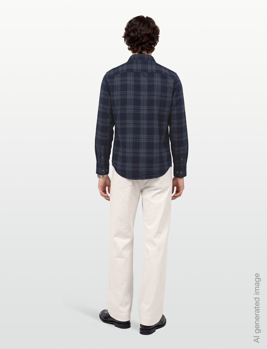 Bruun & Stengade - BS Sihamoni Casual Modern Fit Shirt - flannel-skjorter - blue - 4
