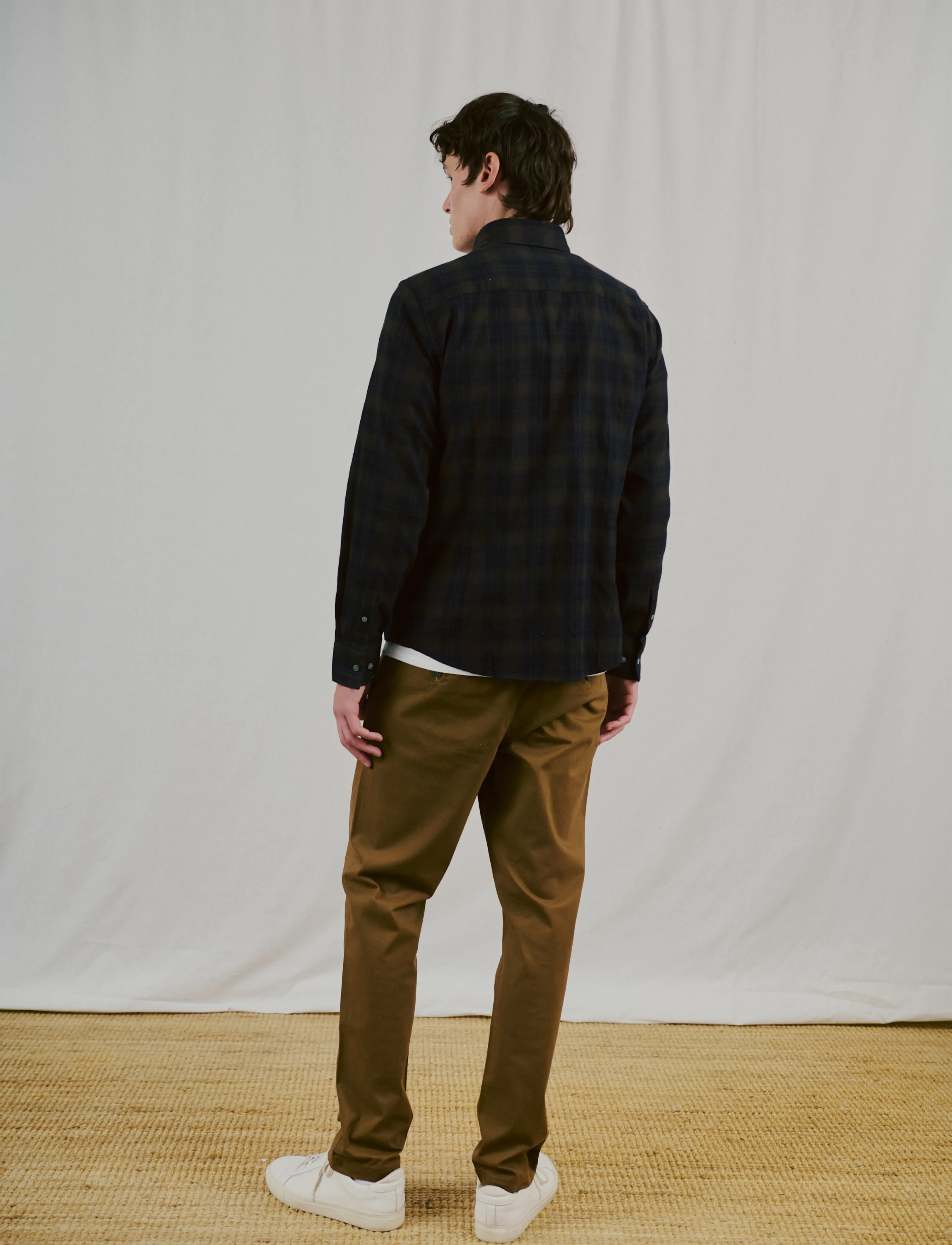 Bruun & Stengade BS Norodom Casual Modern Fit Shirt - Streetstyle - BROWN / brown