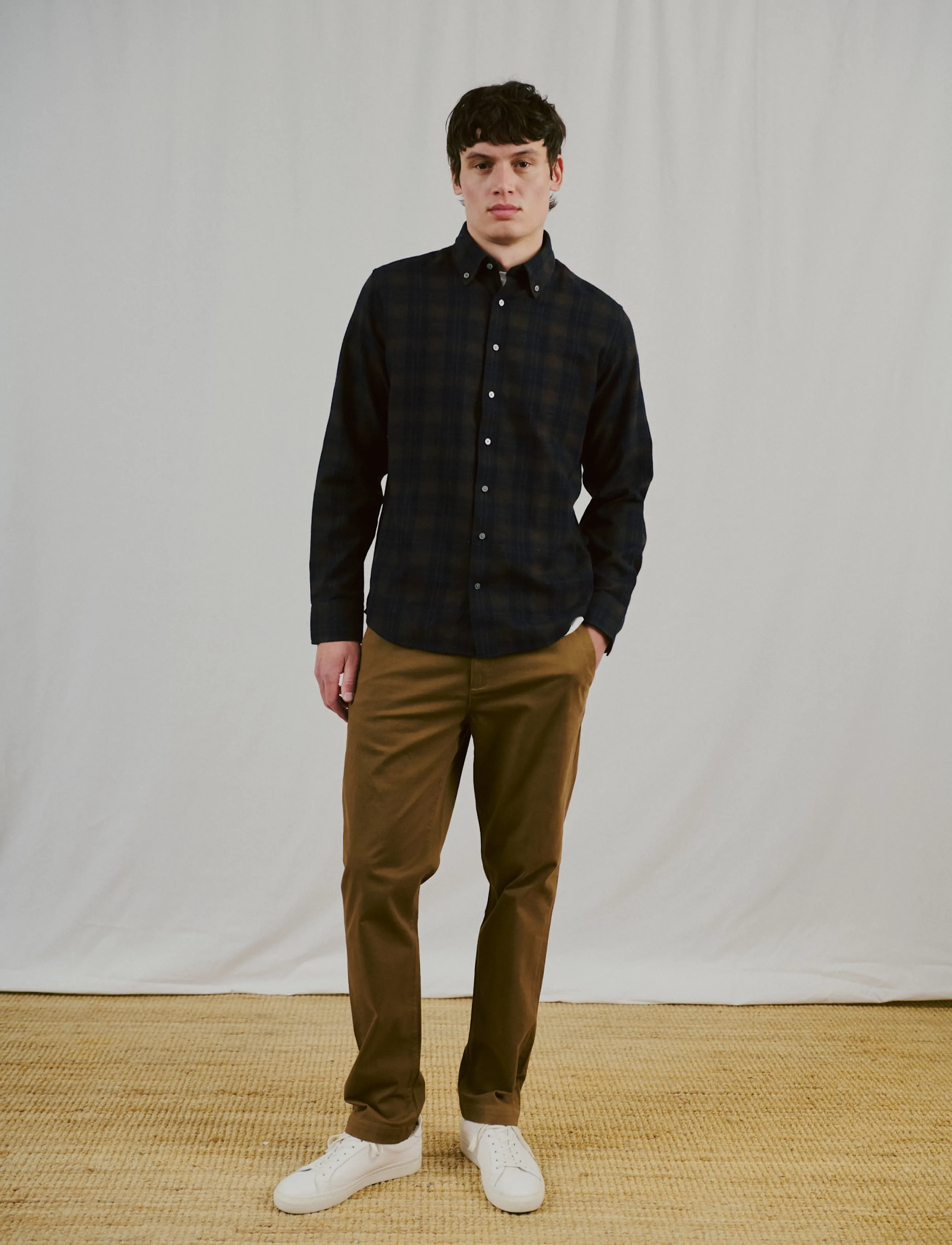 Bruun & Stengade - BS Norodom Casual Modern Fit Shirt - flanellskjortor - brown - 4