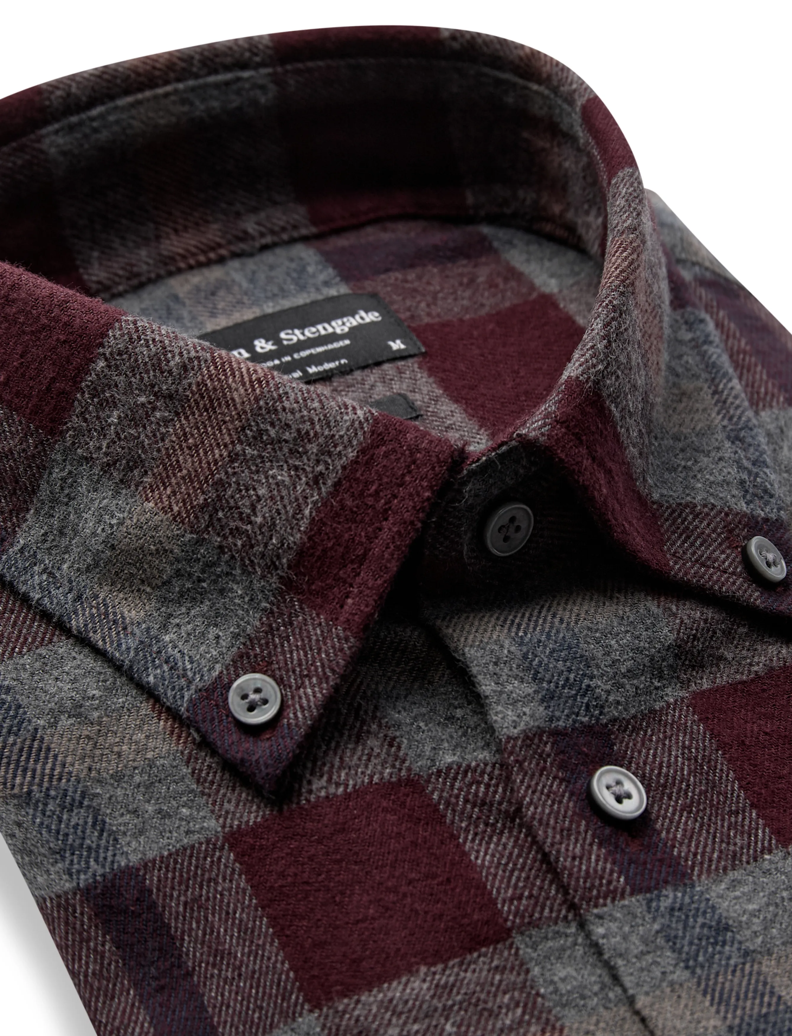 Bruun & Stengade - BS Norodom Casual Modern Fit Shirt - flanellskjortor - brown - 5