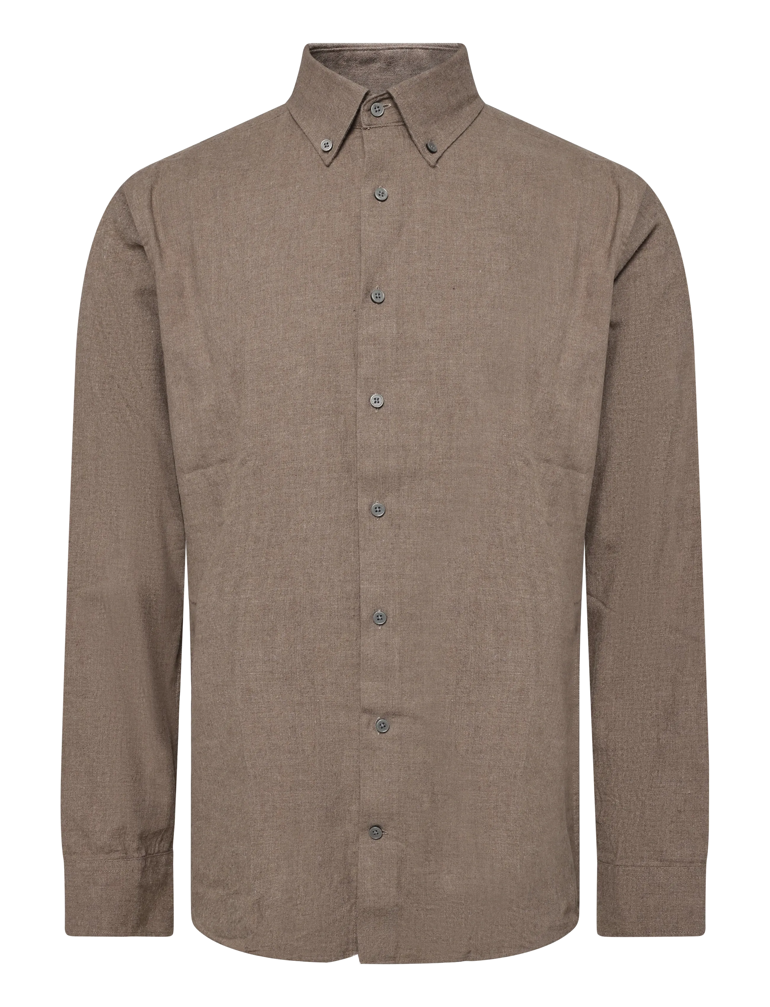 Bruun & Stengade BS Akihito Casual Modern Fit Shirt - Särgid - BROWN / brown