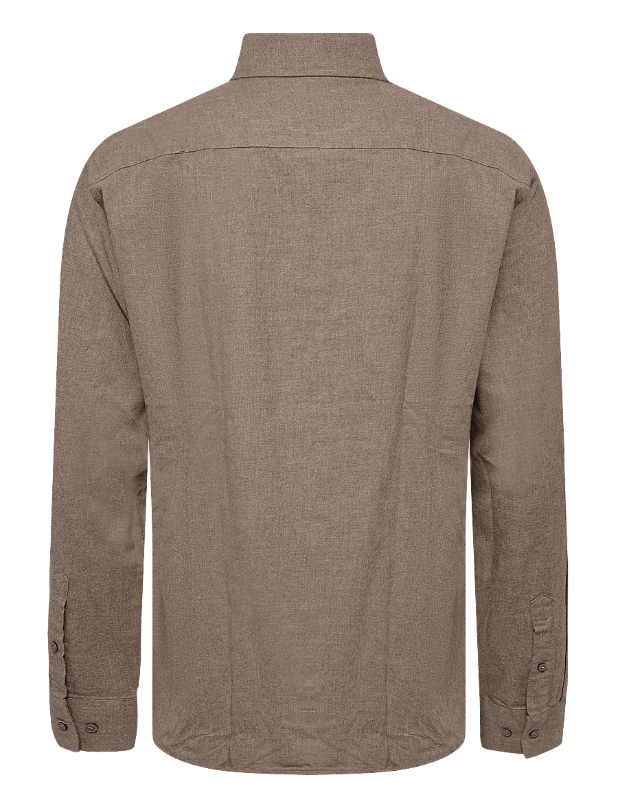 Bruun & Stengade - BS Akihito Casual Modern Fit Shirt - flanell-hemden - brown - 2