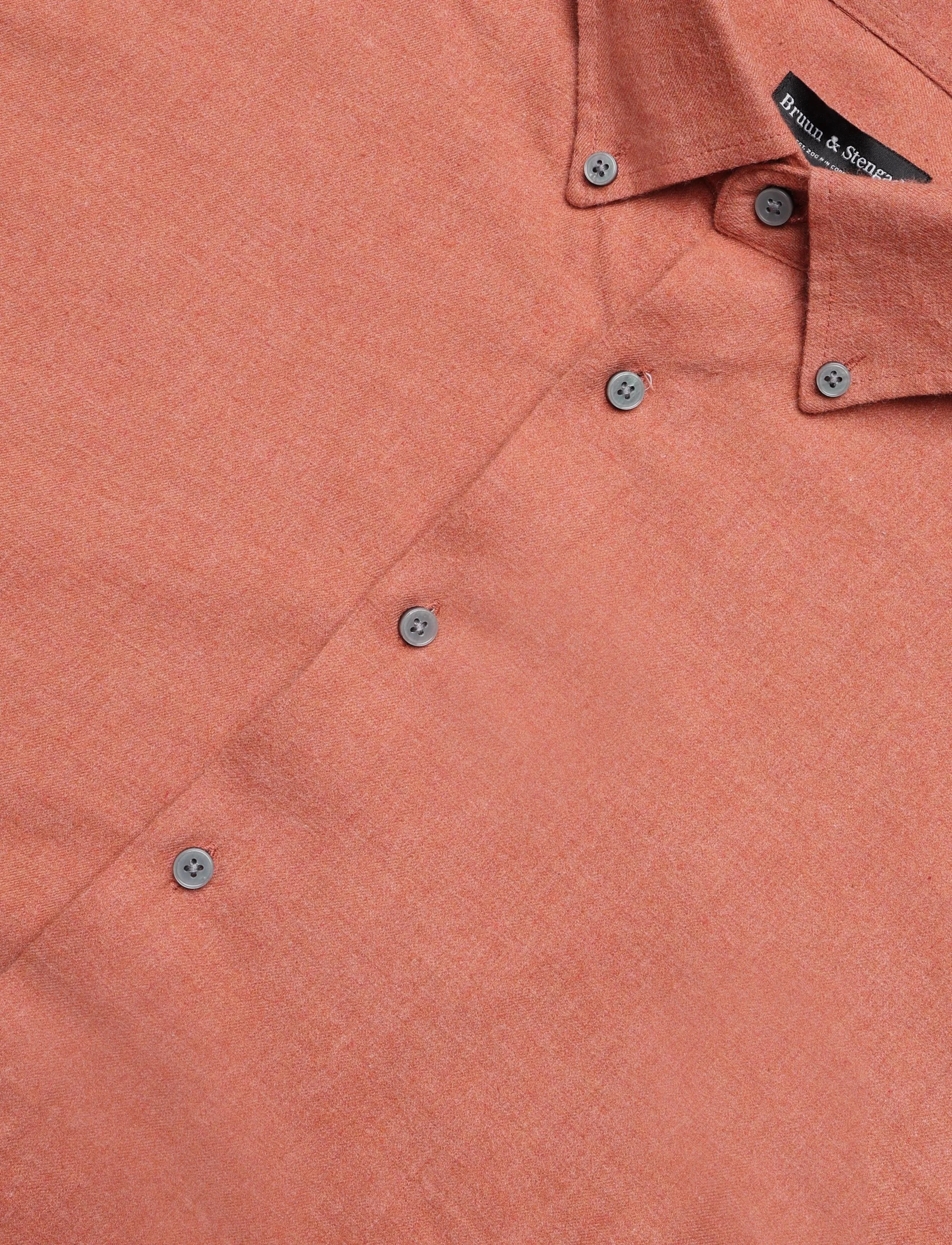 Bruun & Stengade - BS Akihito Casual Modern Fit Shirt - flanell-hemden - dusty red - 2