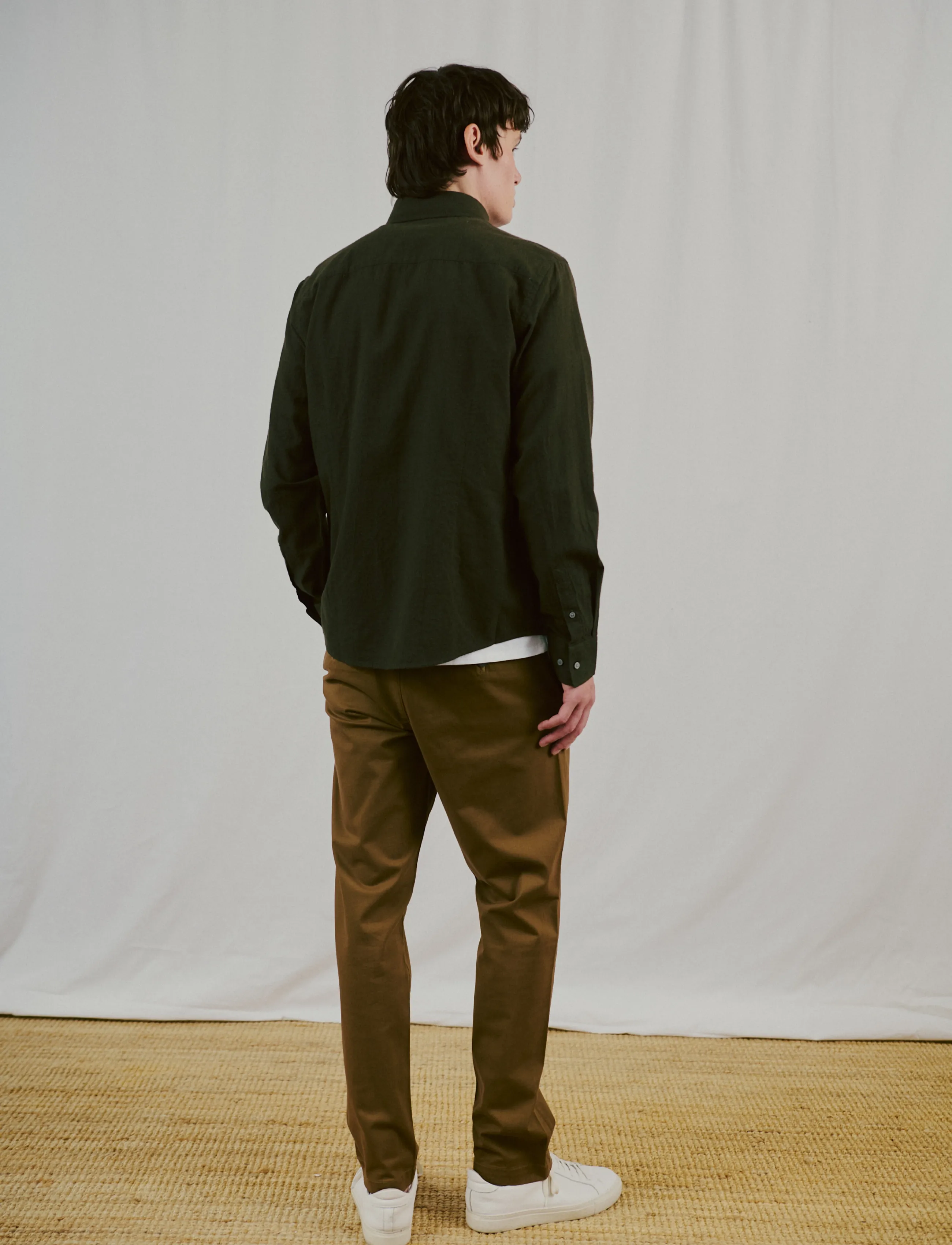 Bruun & Stengade - BS Akihito Casual Modern Fit Shirt - flannel-skjorter - green - 2
