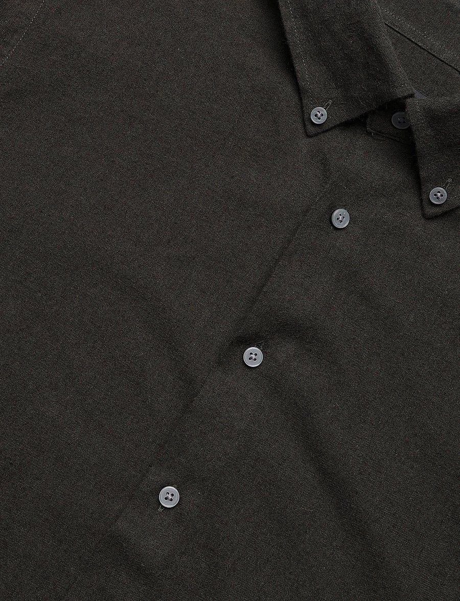 Bruun & Stengade - BS Akihito Casual Modern Fit Shirt - flanell-hemden - green - 5