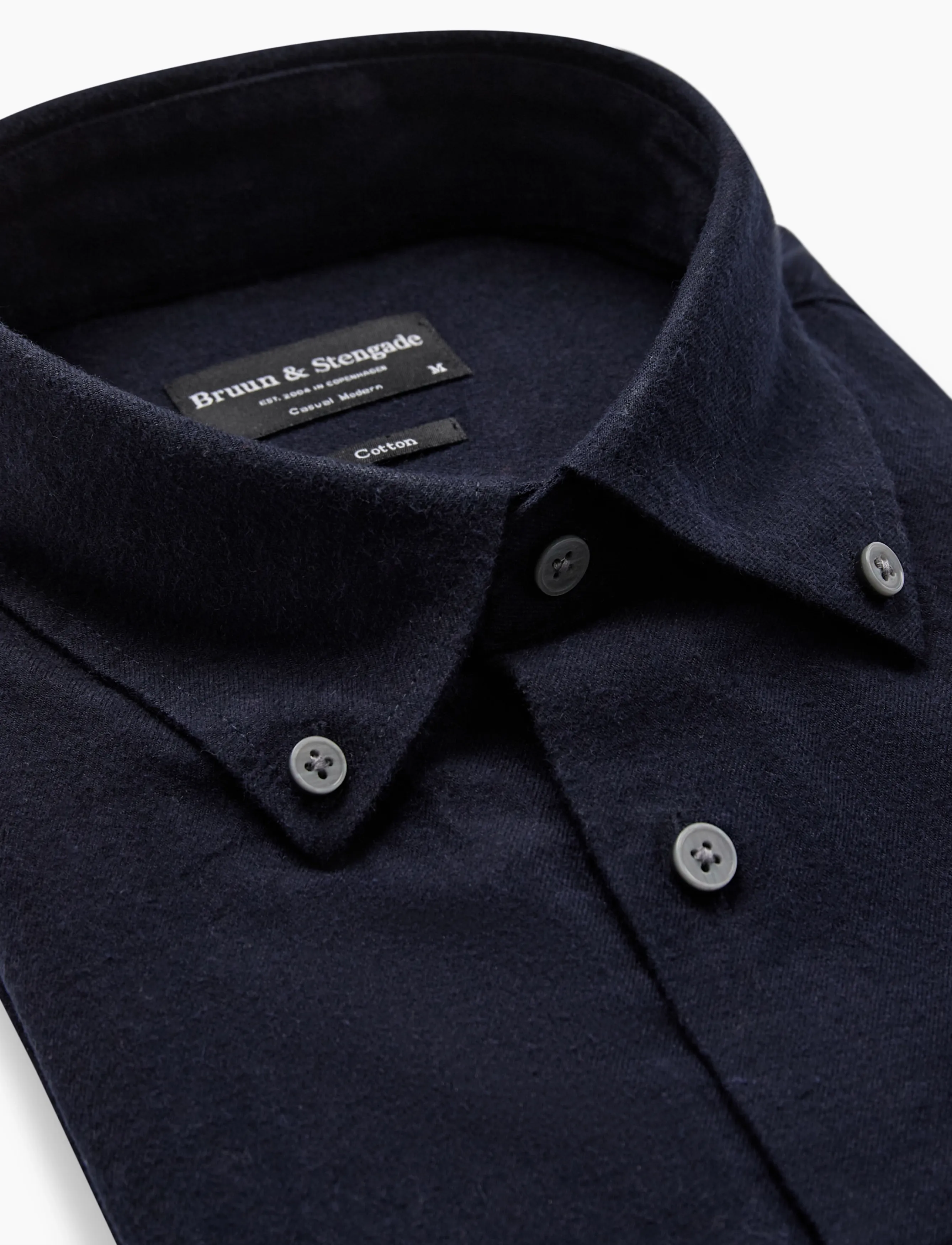 Bruun & Stengade - BS Akihito Casual Modern Fit Shirt - flanell-hemden - navy - 4