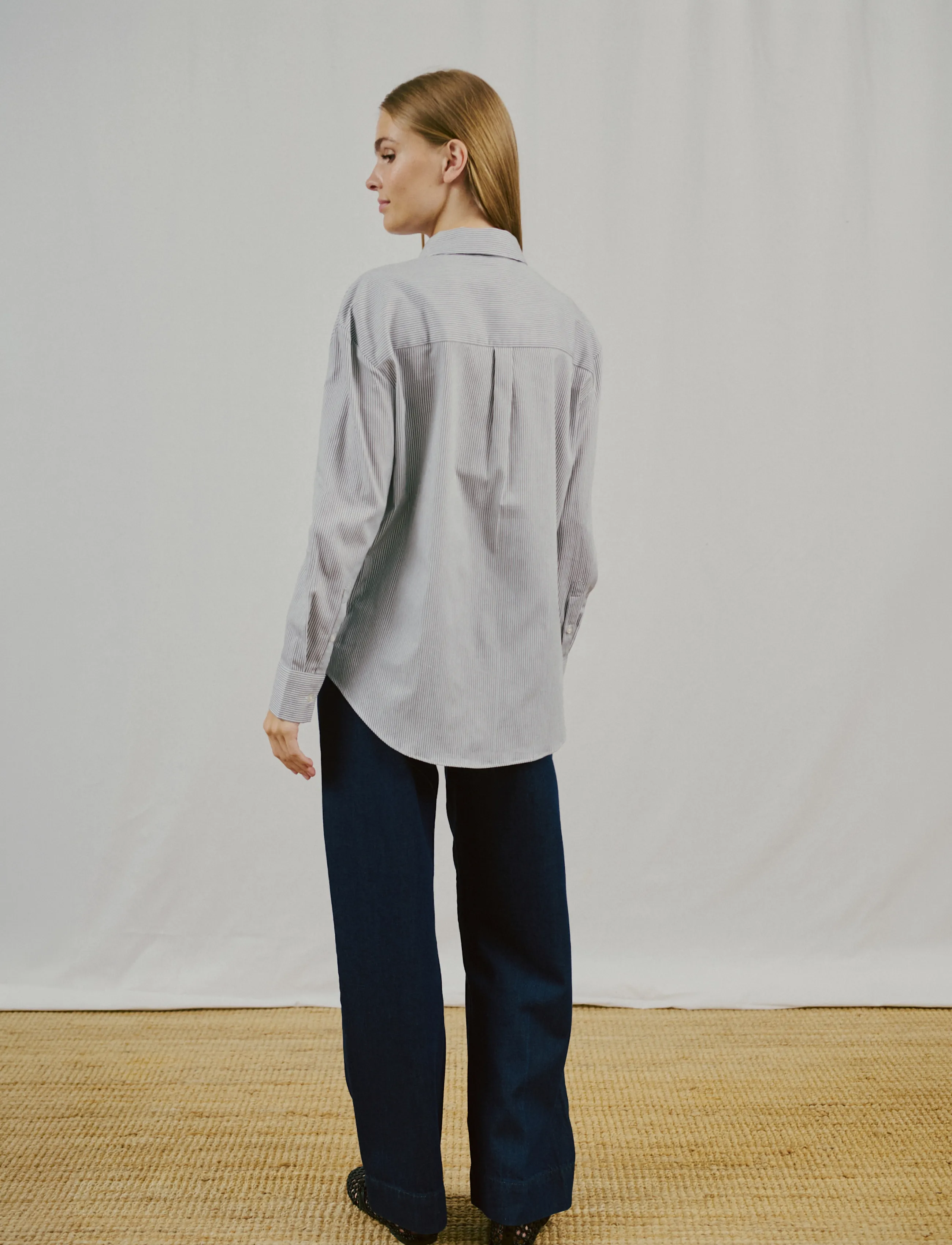 Bruun & Stengade - BS Elsie Regular Fit Shirt - langärmlige hemden - black/white - 3