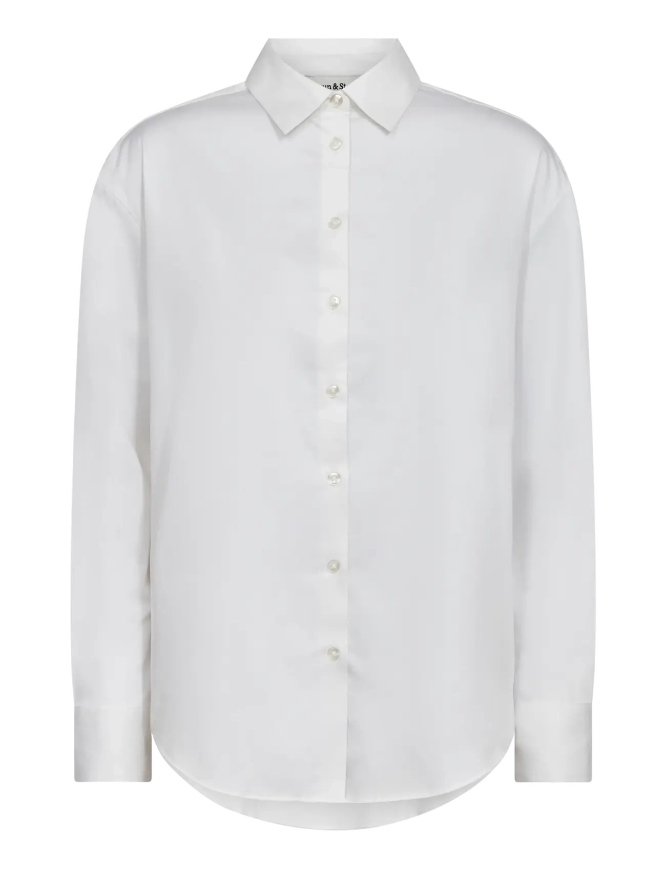 Bruun & Stengade - BS Elsie Regular Fit Shirt - langärmlige hemden - white - 1
