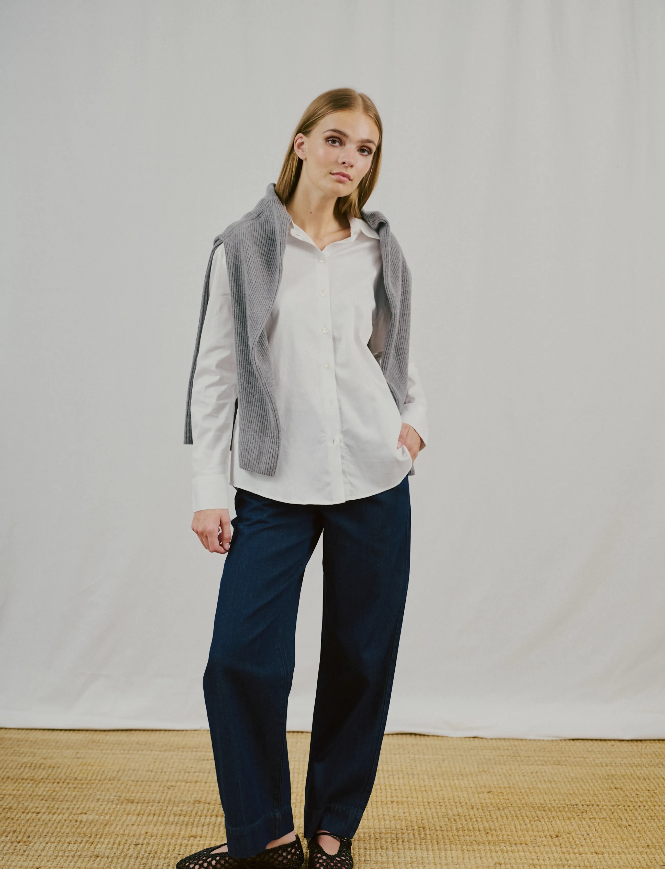 Bruun & Stengade - BS Elsie Regular Fit Shirt - langärmlige hemden - white - 3