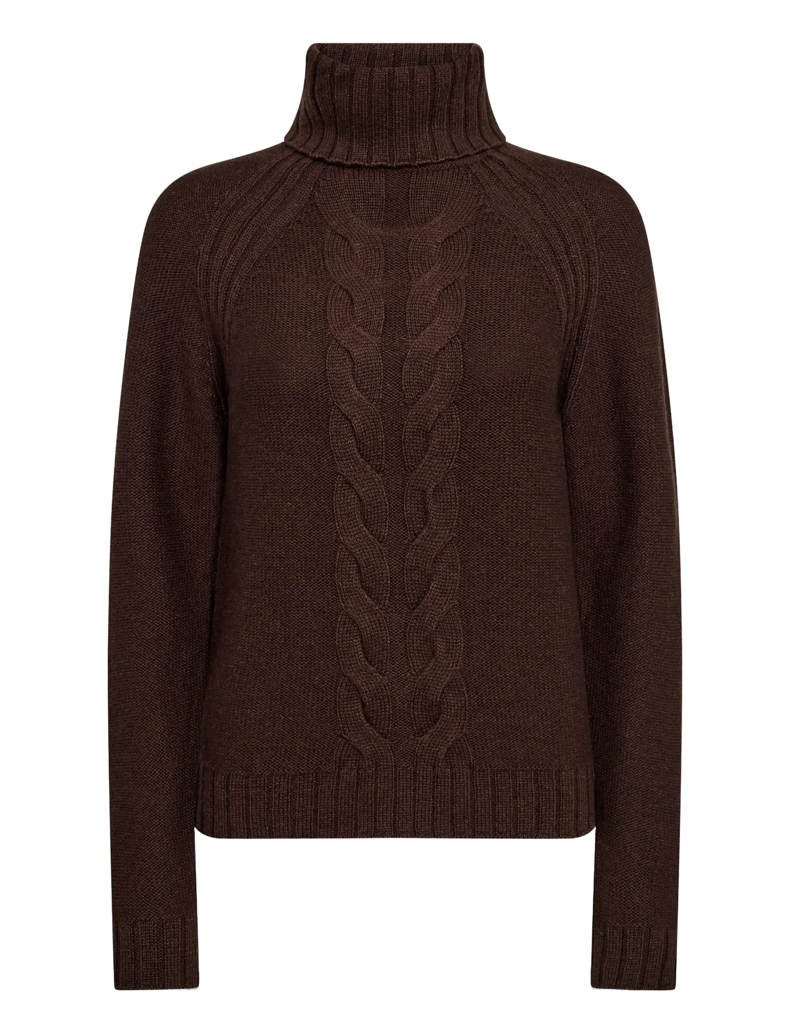 Bruun & Stengade BS Juliana Regular Fit Knitwear - Igapäevane stiil - DARK BROWN / brown