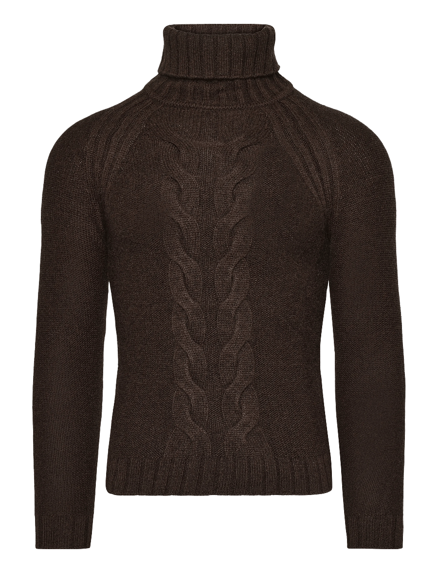 Bruun & Stengade - BS Juliana Regular Fit Knitwear - pologenser - dark brown - 1