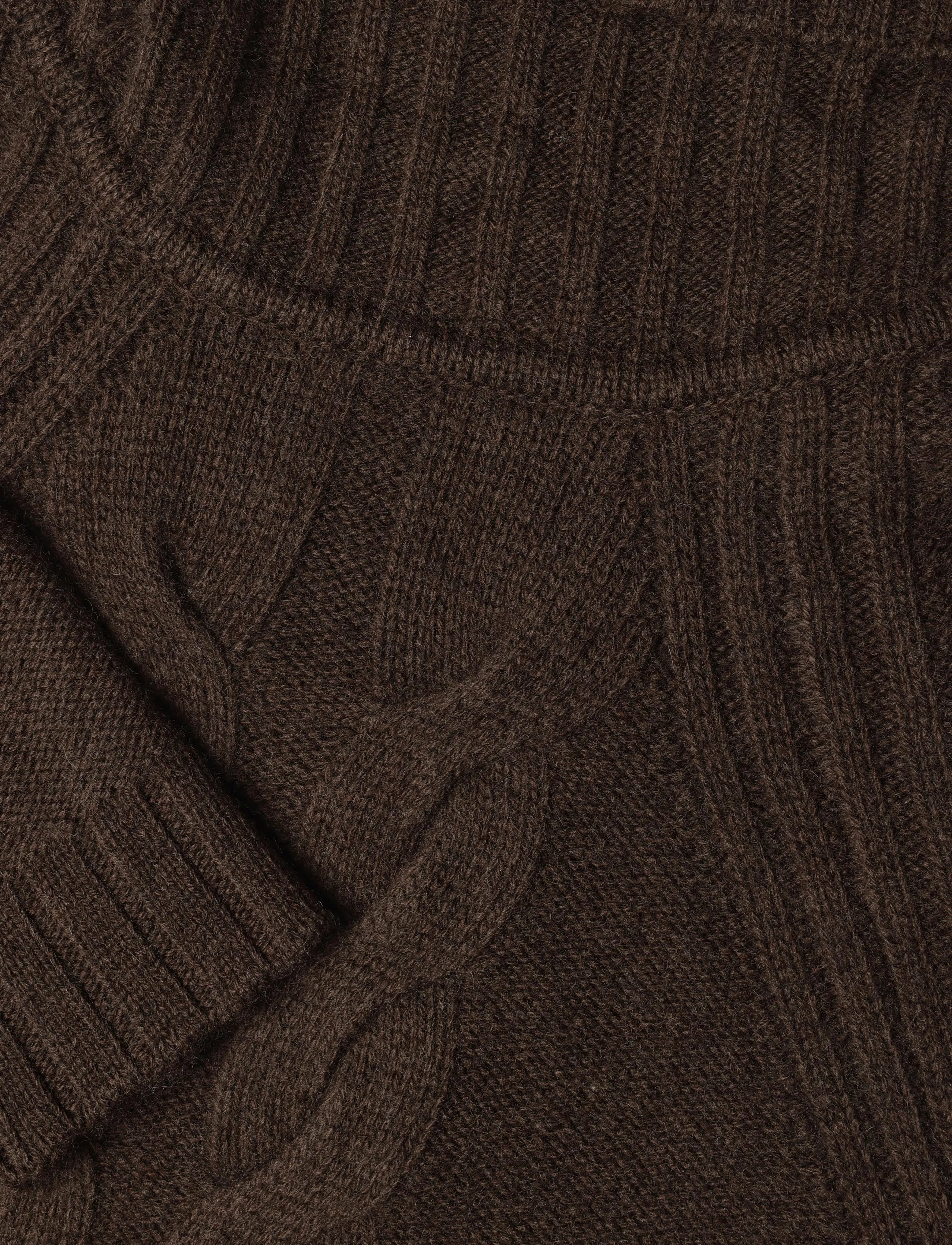 Bruun & Stengade - BS Juliana Regular Fit Knitwear - pologenser - dark brown - 5