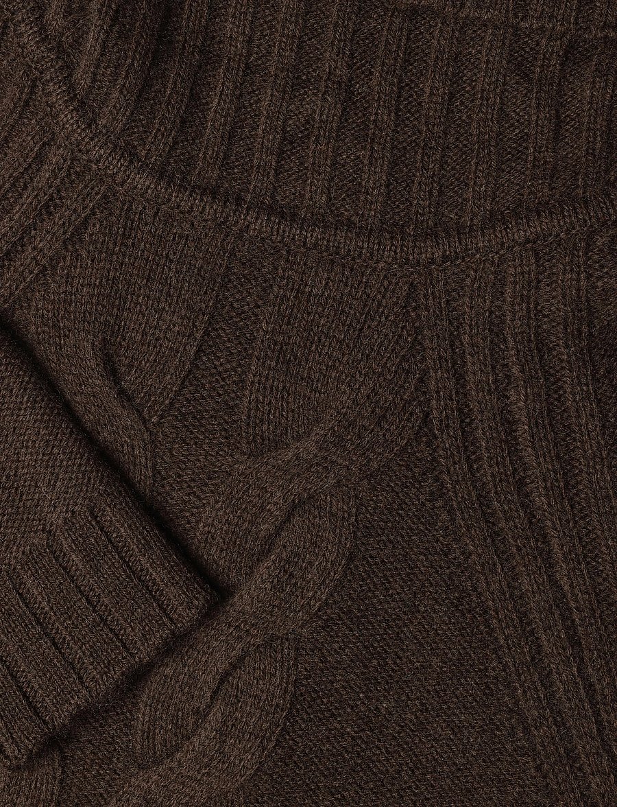 Bruun & Stengade - BS Juliana Regular Fit Knitwear - pologenser - dark brown - 5