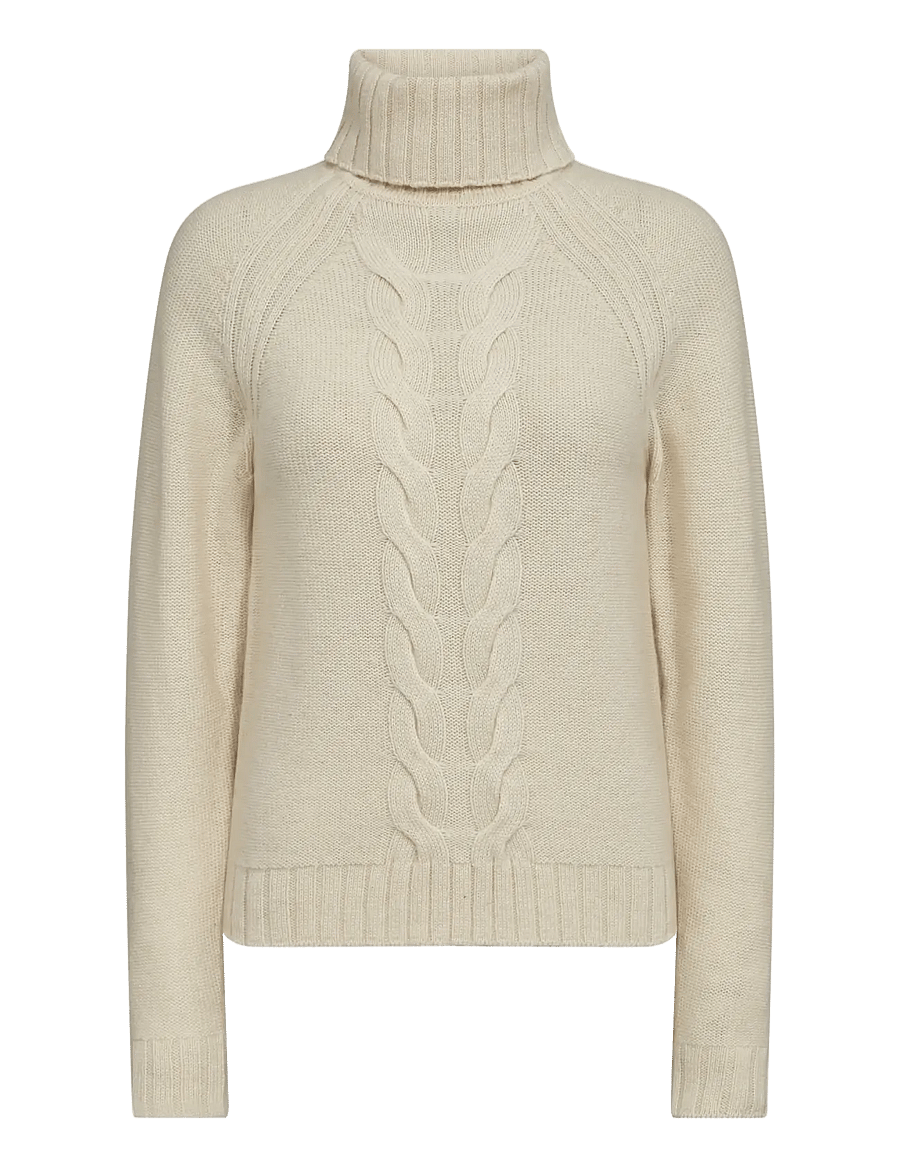 Bruun & Stengade - BS Juliana Regular Fit Knitwear - rullekraver - ecru - 1