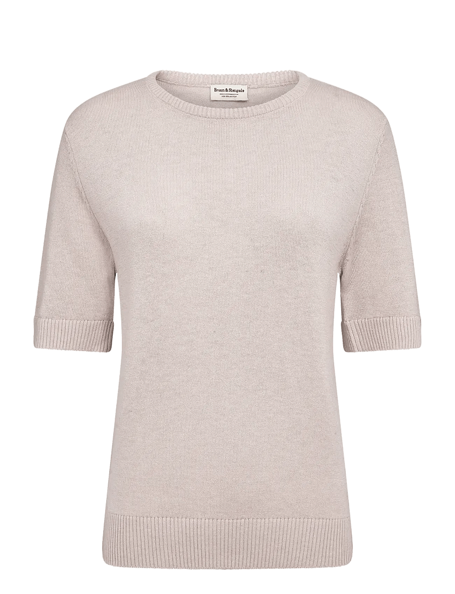 Bruun & Stengade - BS Annelie Regular Fit T-Shirt - pullover - chalk pink - 1